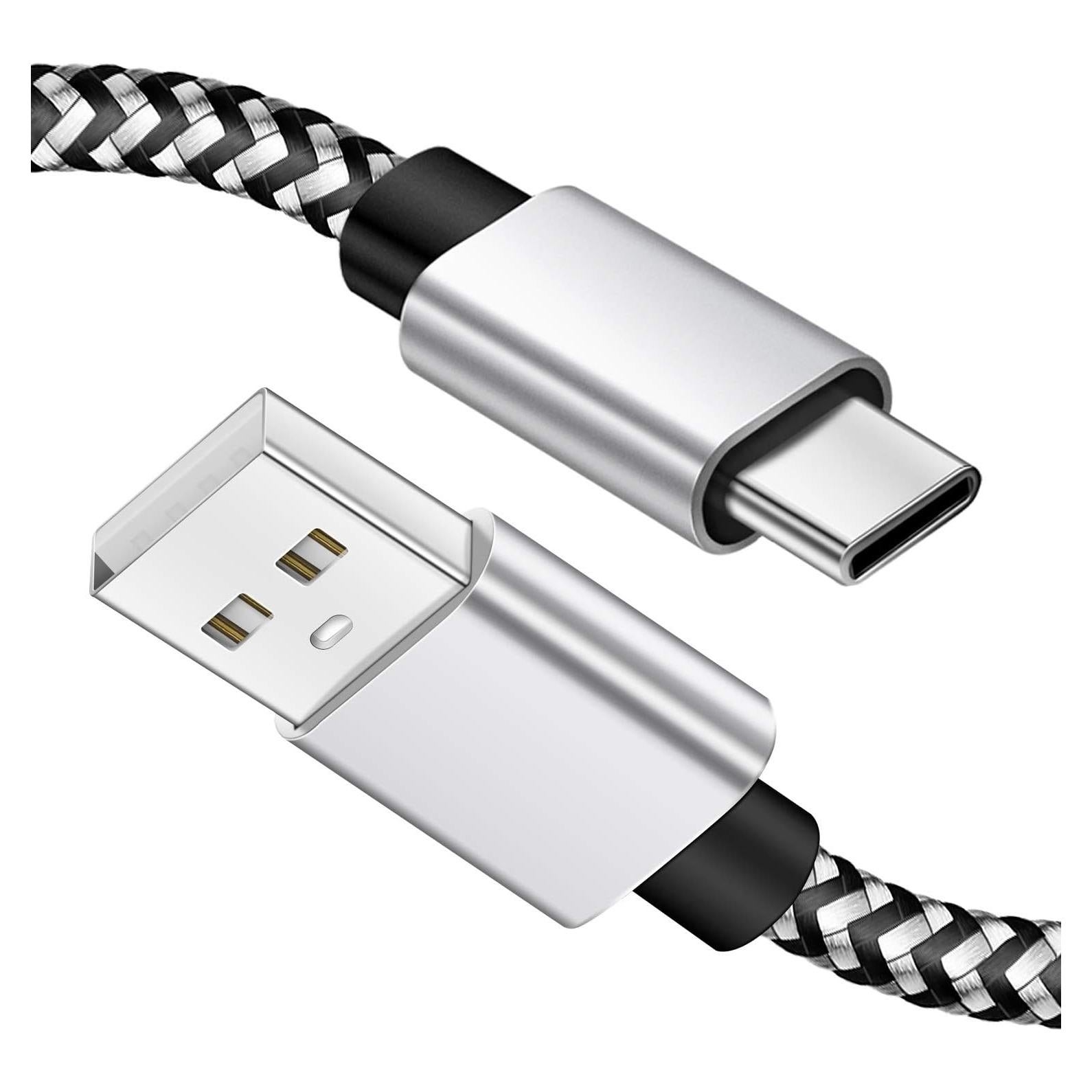 Cable de Carga Rápida USB Tipo C Deegotech 2m 2Pack Nylon
