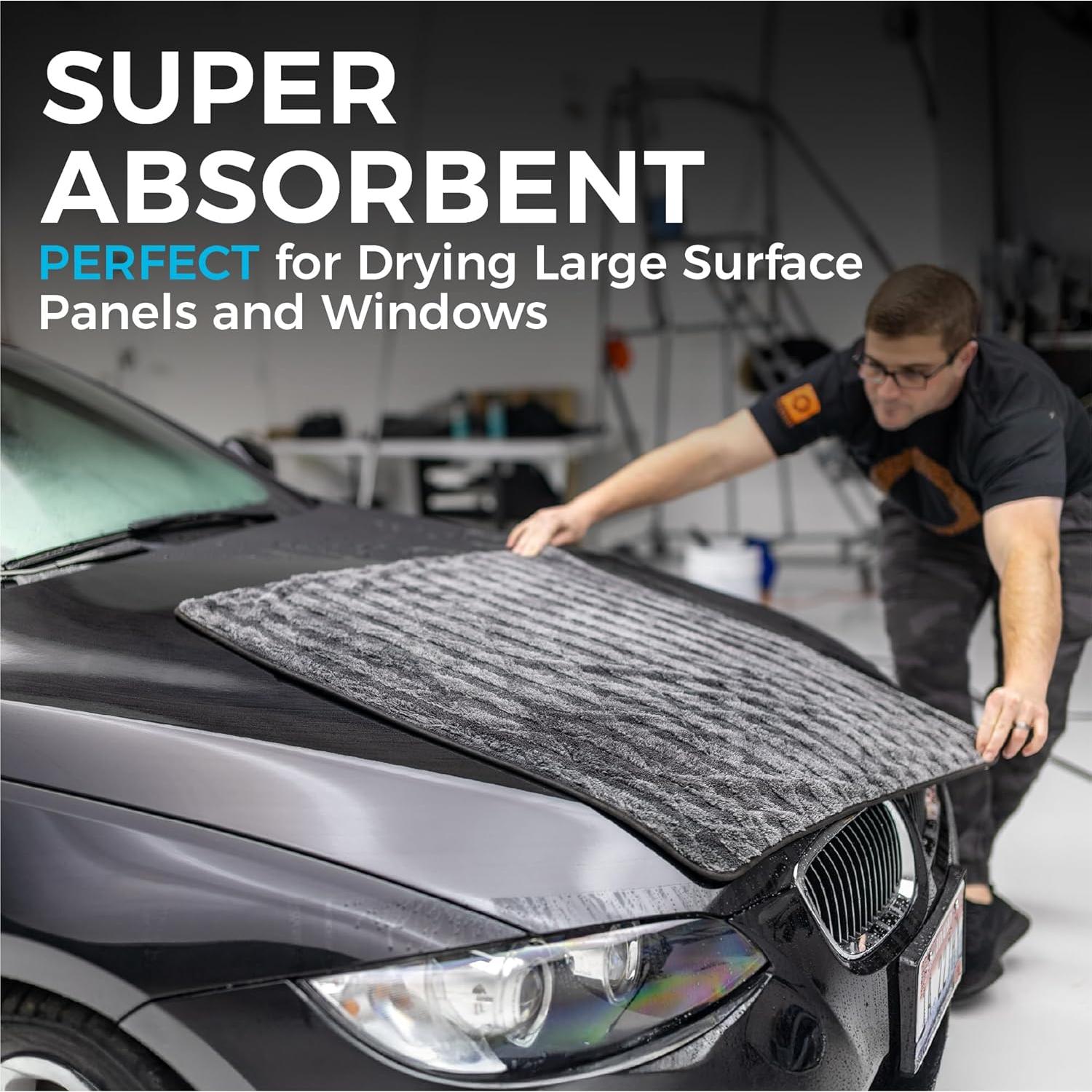 Toalla de Secado Microfibra The Rag Company 76x91 cm Gris