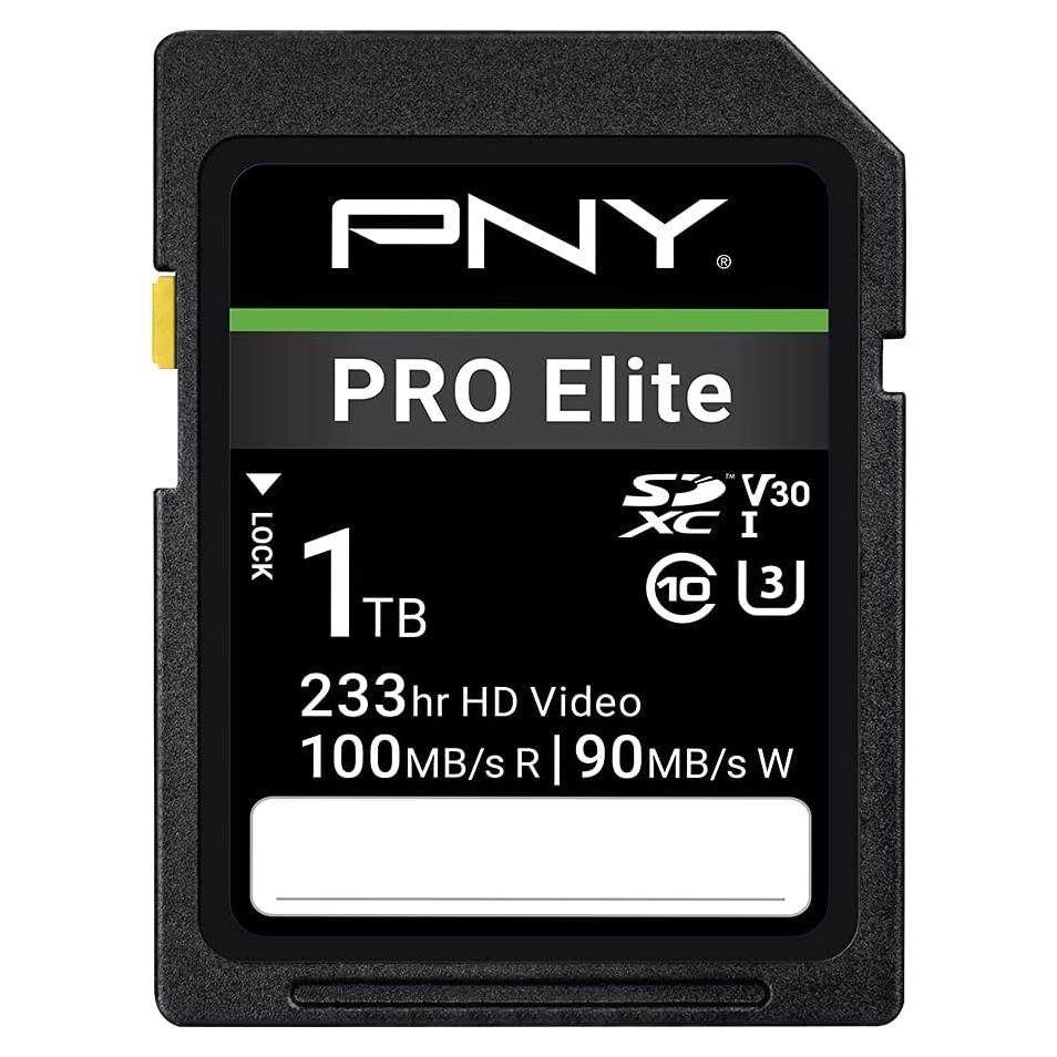 Tarjeta de Memoria Flash PNY 1TB PRO Elite SDXC UHS-I 100MB/s