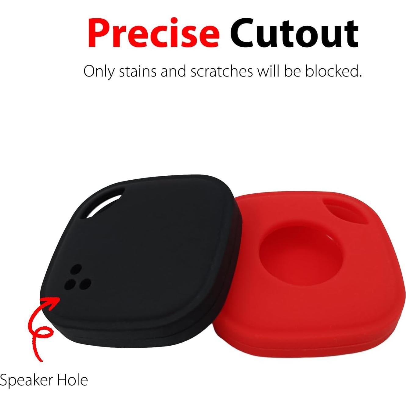 Funda de Silicona Fretime para Tile Mate 2024 - Negro y Rojo