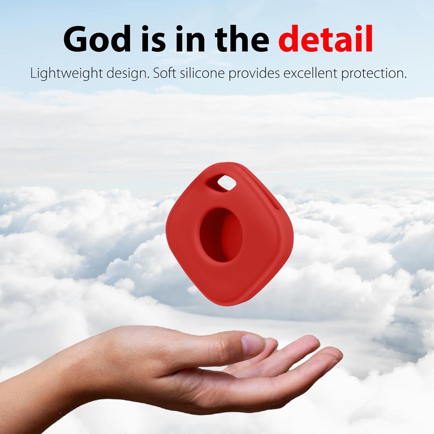 Funda de Silicona Fretime para Tile Mate 2024 - Negro y Rojo