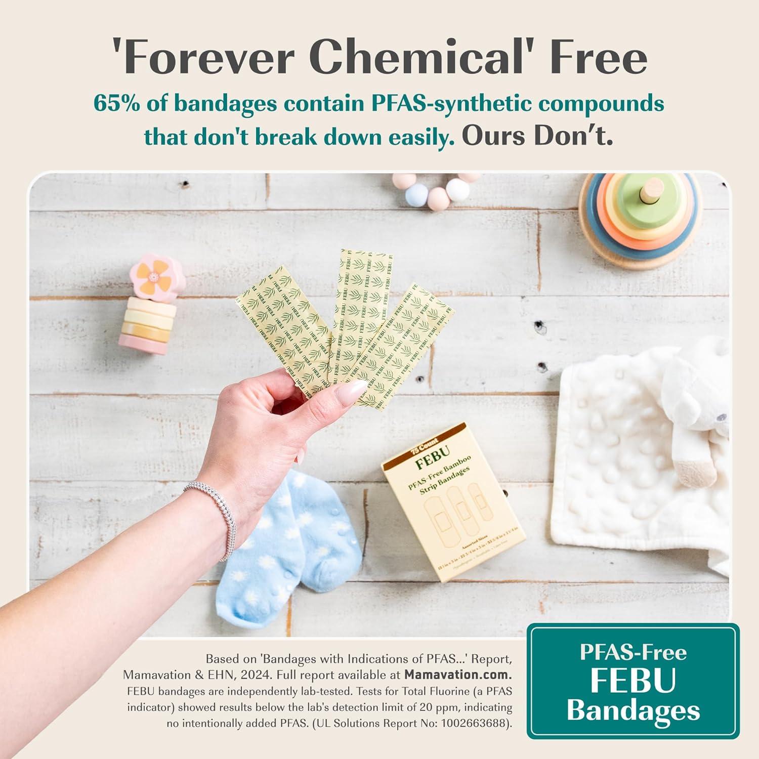 Vendajes de Tela de Bambú FEBU - Ecológicos y Biodegradables - 200 Unidades