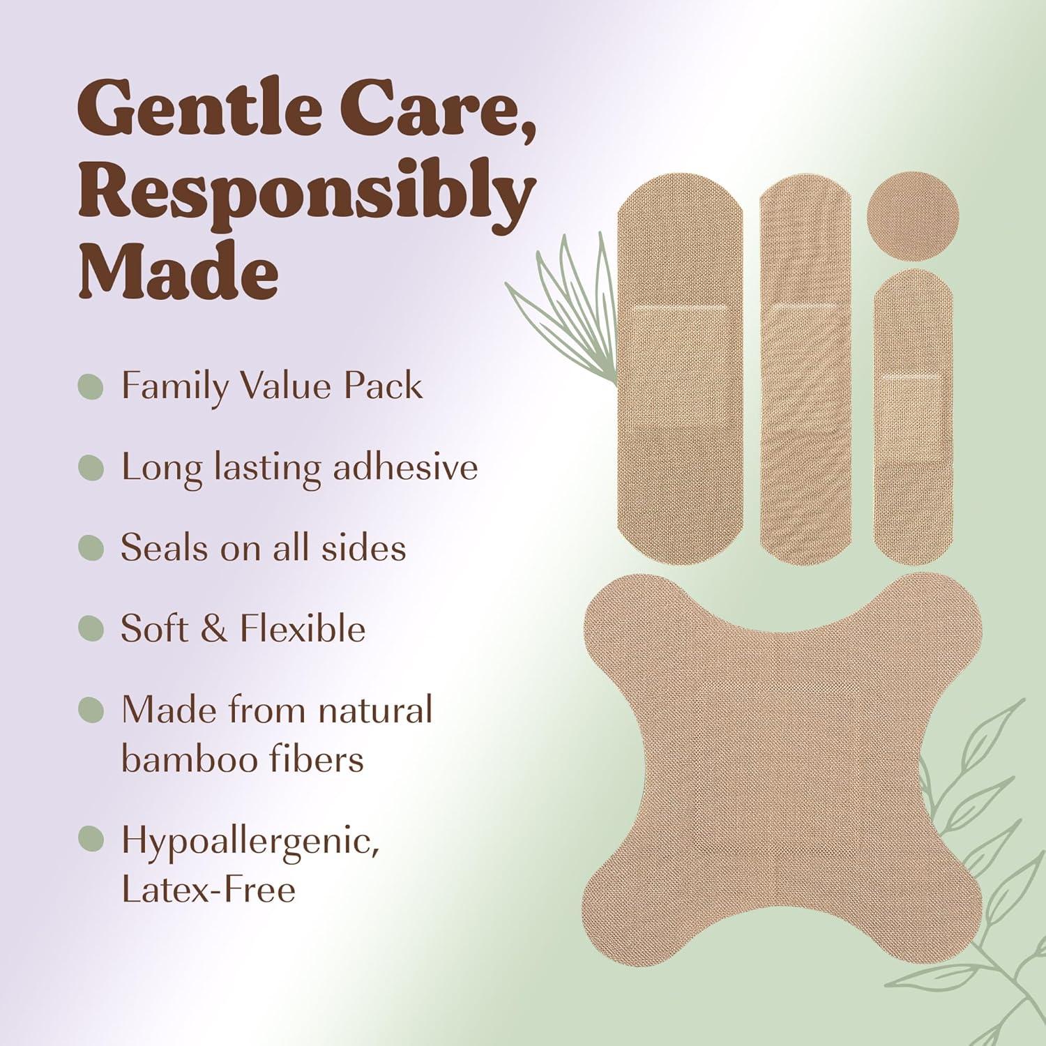 Vendajes de Tela de Bambú FEBU - Ecológicos y Biodegradables - 200 Unidades