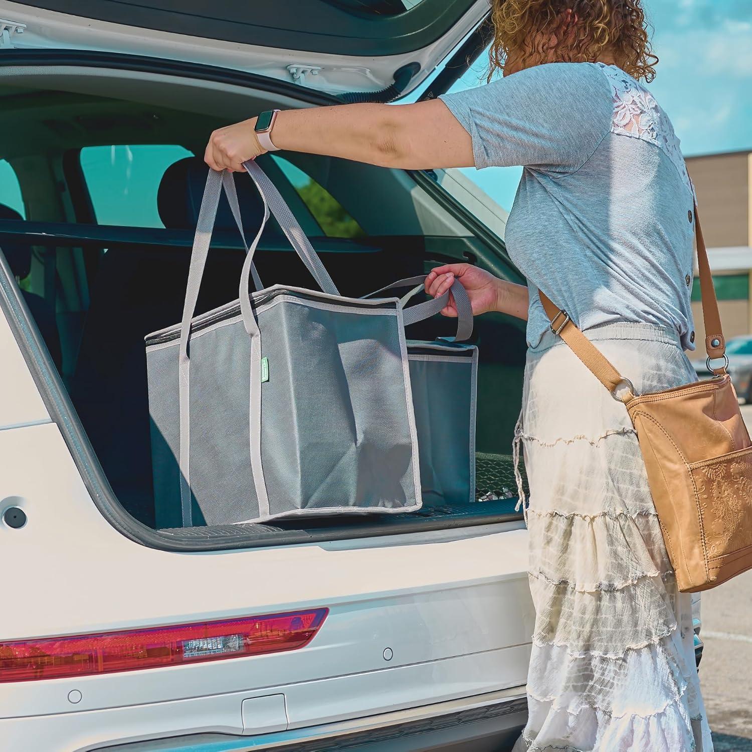 Bolsas de Compras Reutilizables Aisladas Creative Green Life XL - 2 Pack