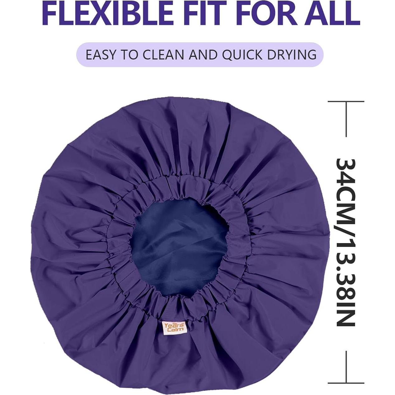 Gorra de Ducha Reutilizable Años Calm Azul Oscuro 33 cm