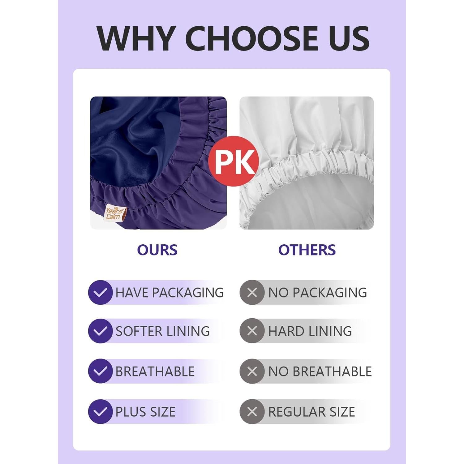 Gorra de Ducha Reutilizable Años Calm Azul Oscuro 33 cm