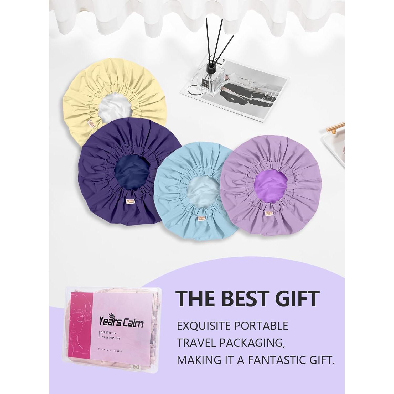 Gorra de Ducha Reutilizable Años Calm Azul Oscuro 33 cm