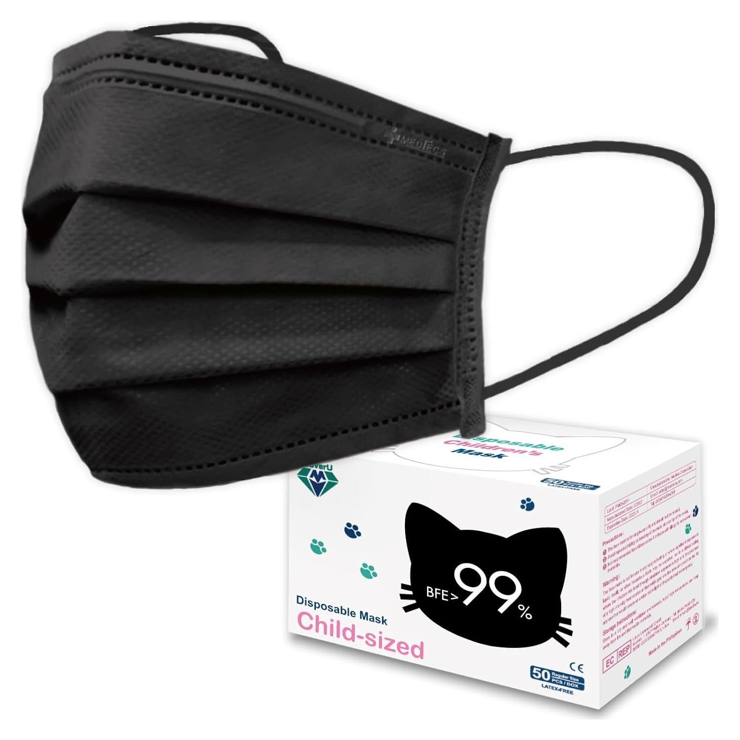 Mascarilla desechable Medtecs para niños 50 PCs - 3 capas