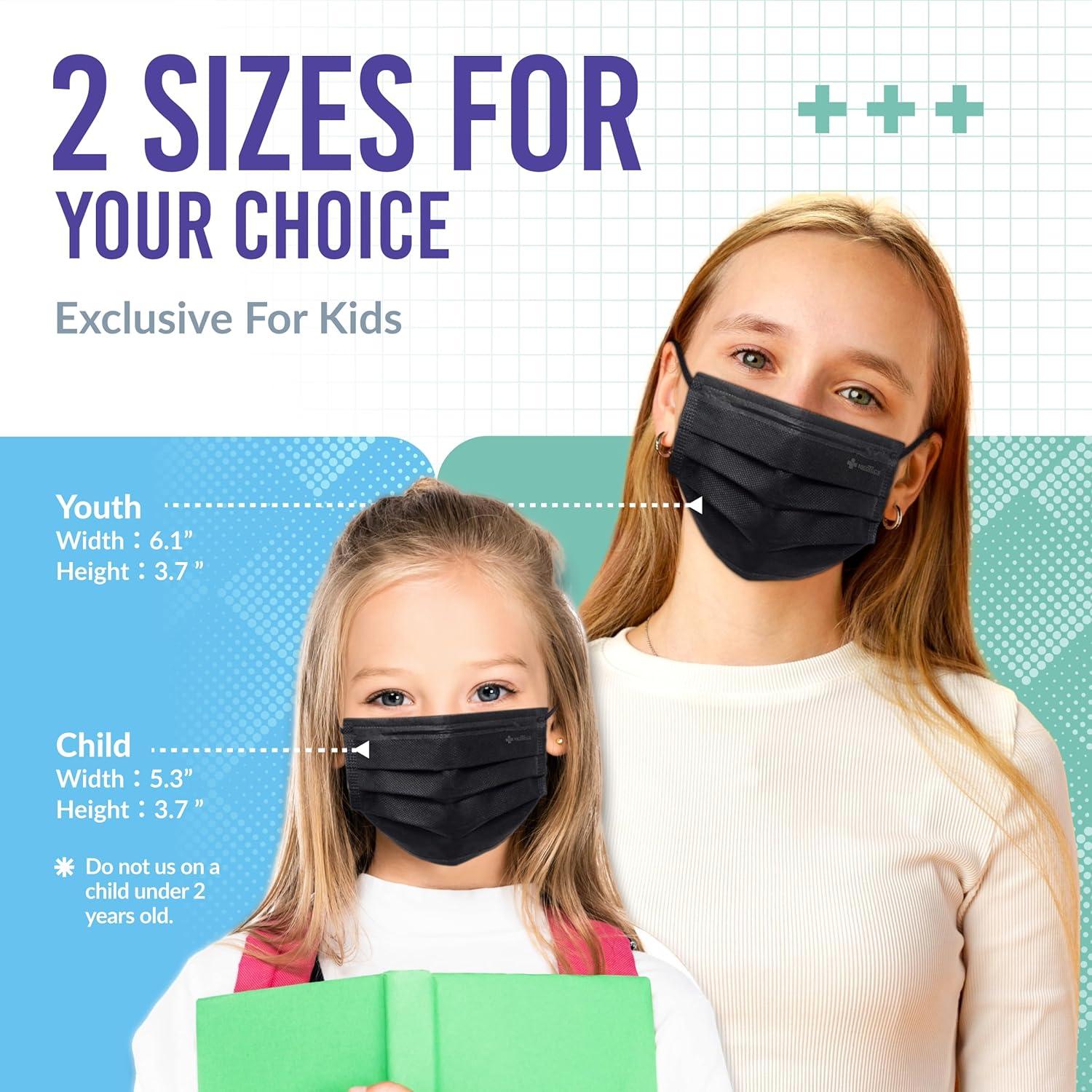 Mascarilla desechable Medtecs para niños 50 PCs - 3 capas