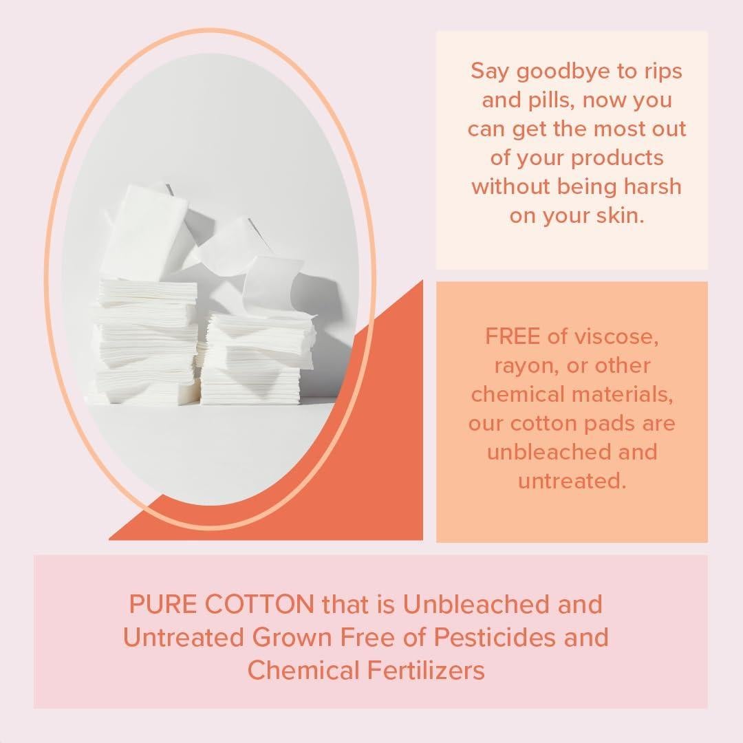 Discos de Algodón Faciales Premium Conejo Blanco 100 Unidades