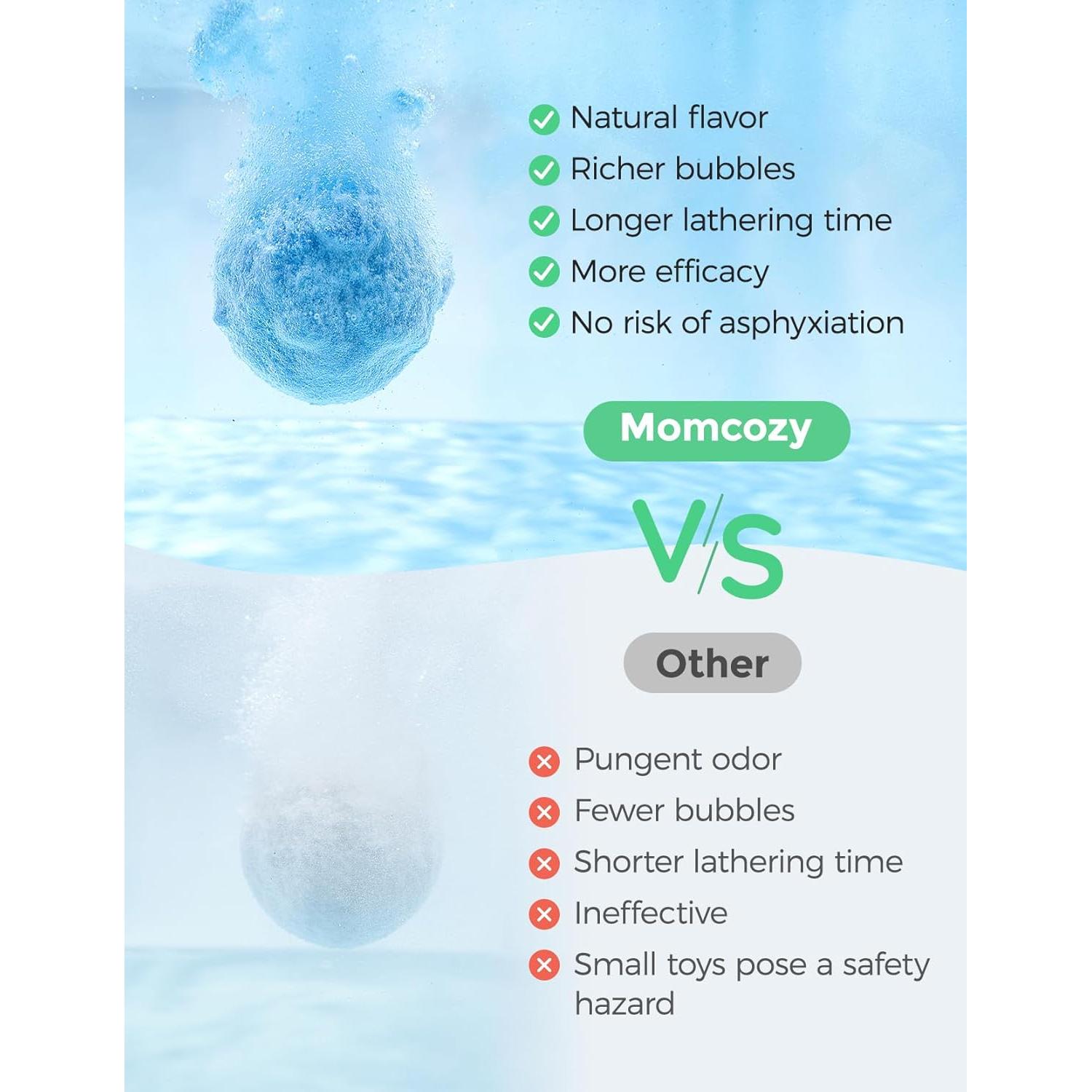 Bombas de Baño de Aceite Esencial Momcozy 3 Pcs Animales