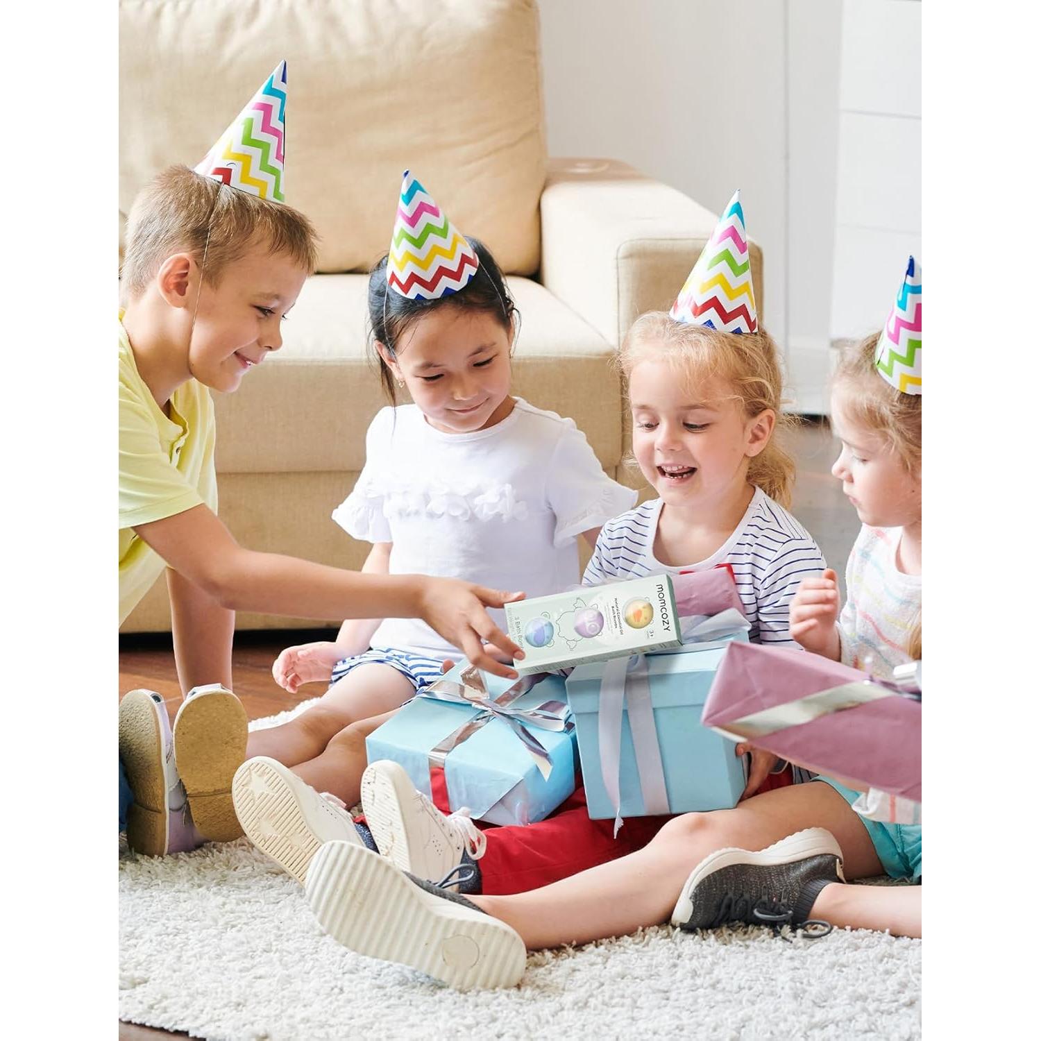 Bombas de Baño de Aceite Esencial Momcozy 3 Pcs Animales