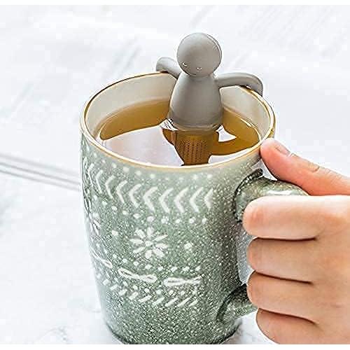 Infusor de Té Leden Acero Inoxidable con Mango de Silicona Gris