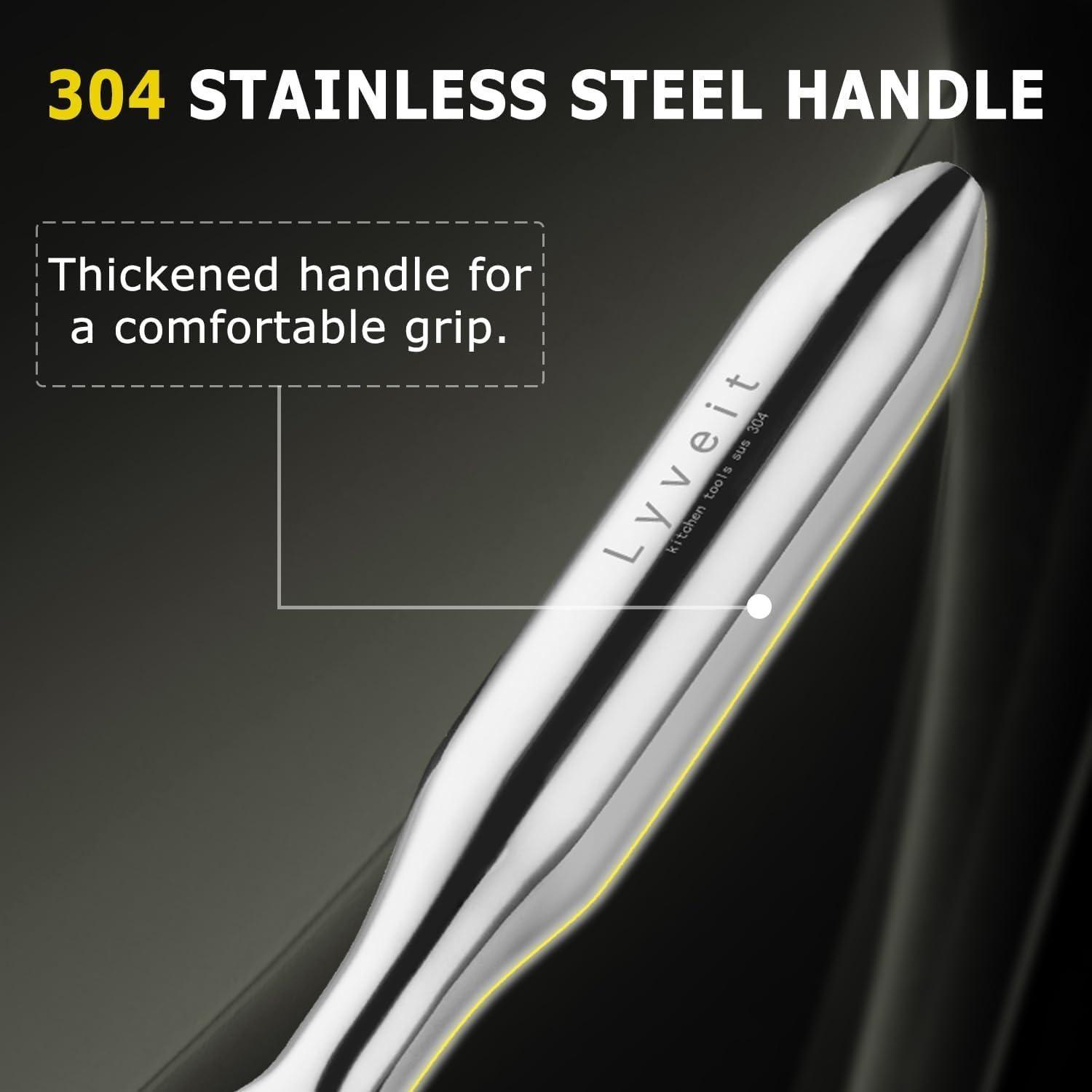 Pelador de Verduras Lyveit Acero Inoxidable 304 Cuchilla Serrada