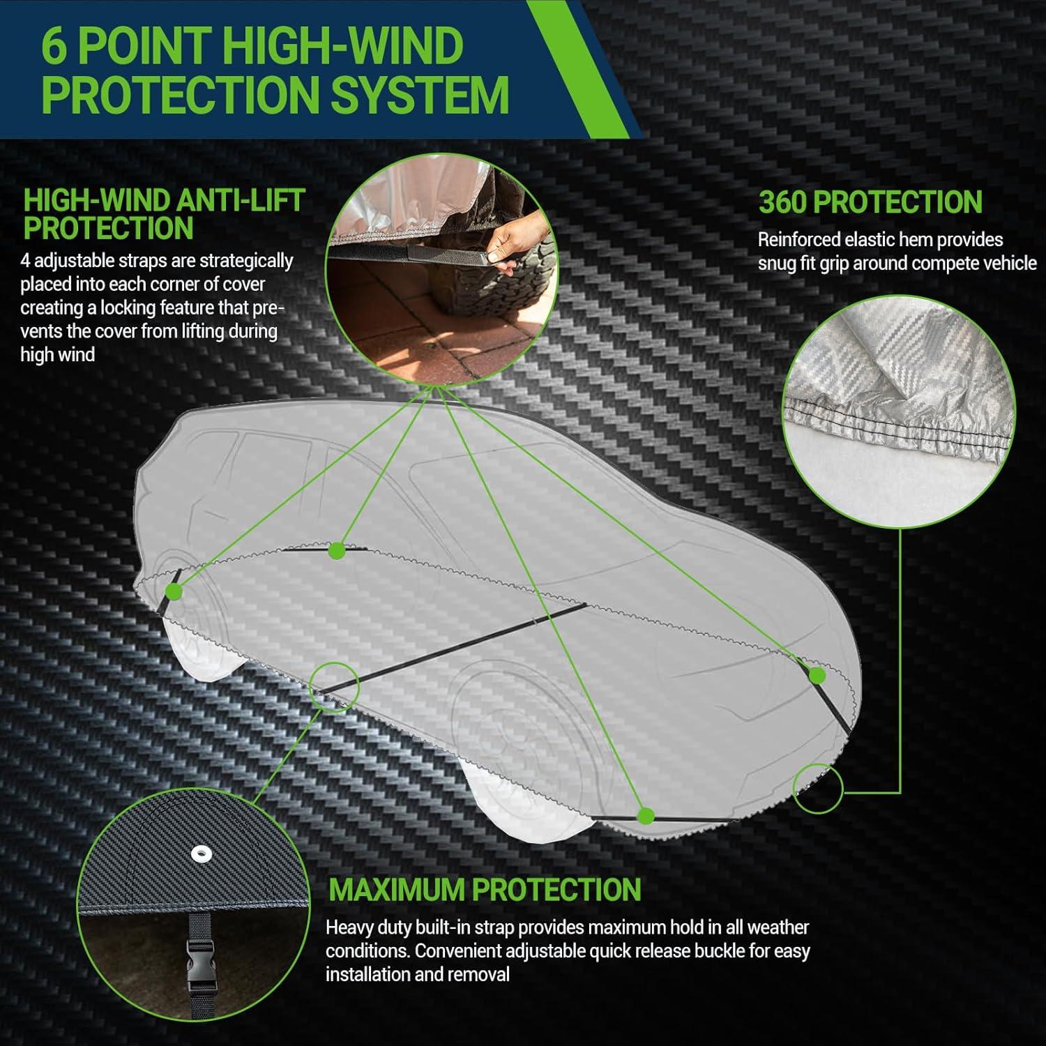 Cubierta para SUV Season Guard Fibra Carbono Todo Clima
