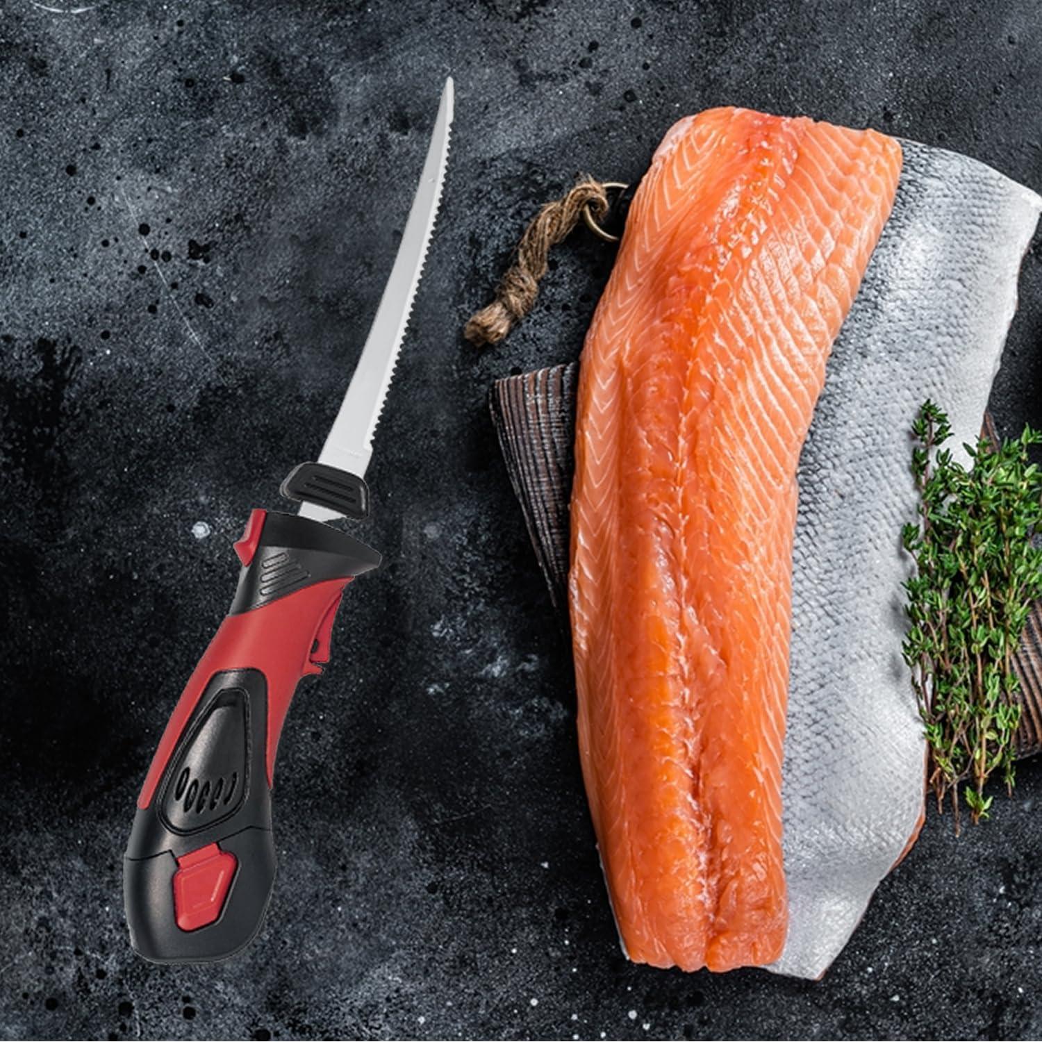 Cuchillo Eléctrico Inalámbrico Pratuor 20.32 cm Acero Inoxidable