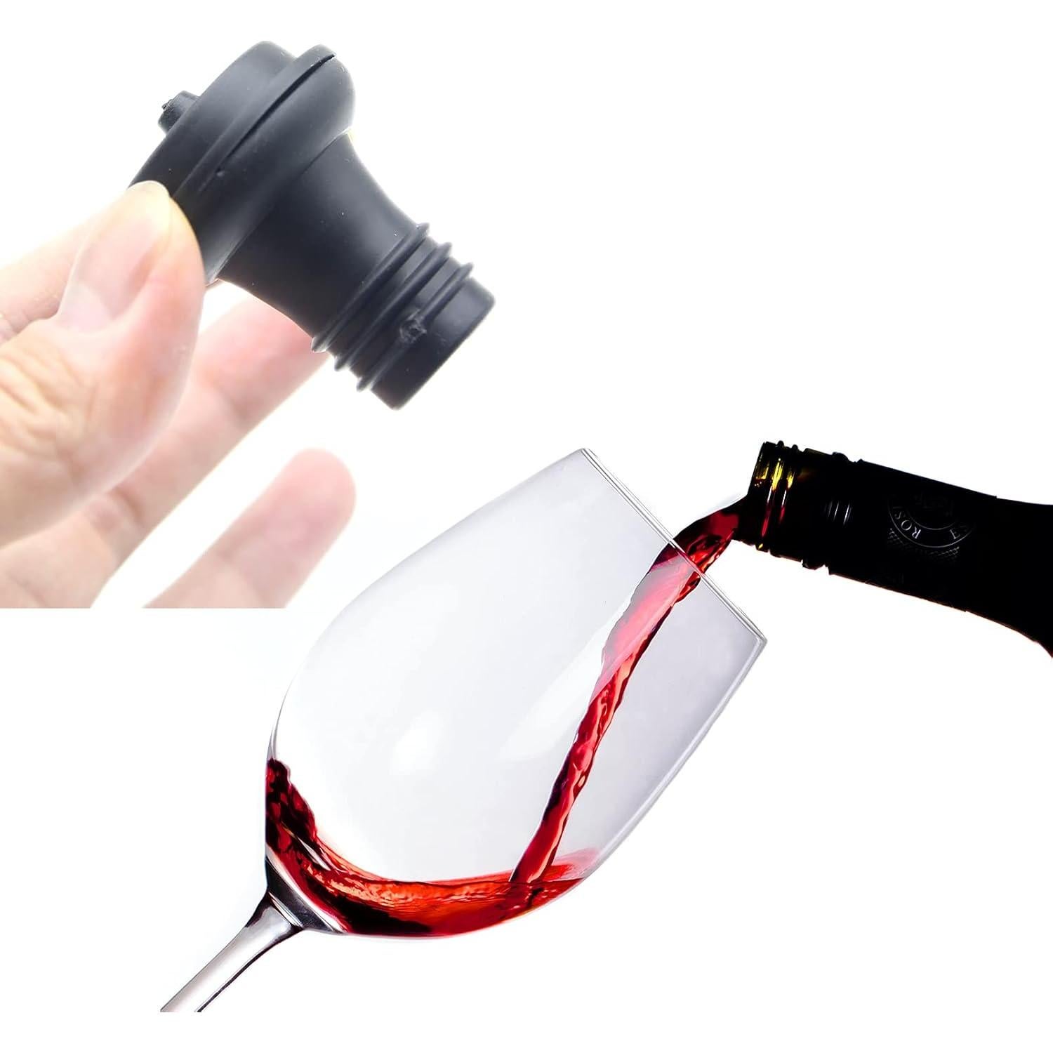 Tapones de Vacío para Botellas de Vino NIUQIUP - Paquete de 6