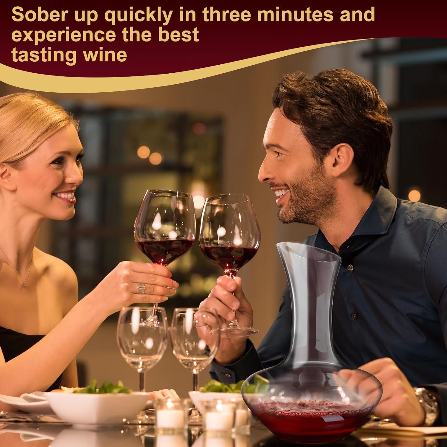 Decantador de Vino Eléctrico Casara 850ml con Base Automática