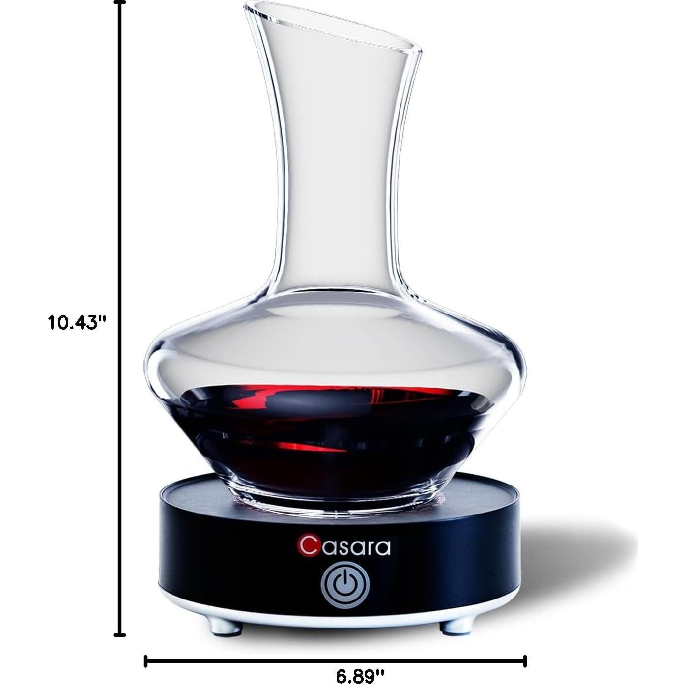 Decantador de Vino Eléctrico Casara 850ml con Base Automática