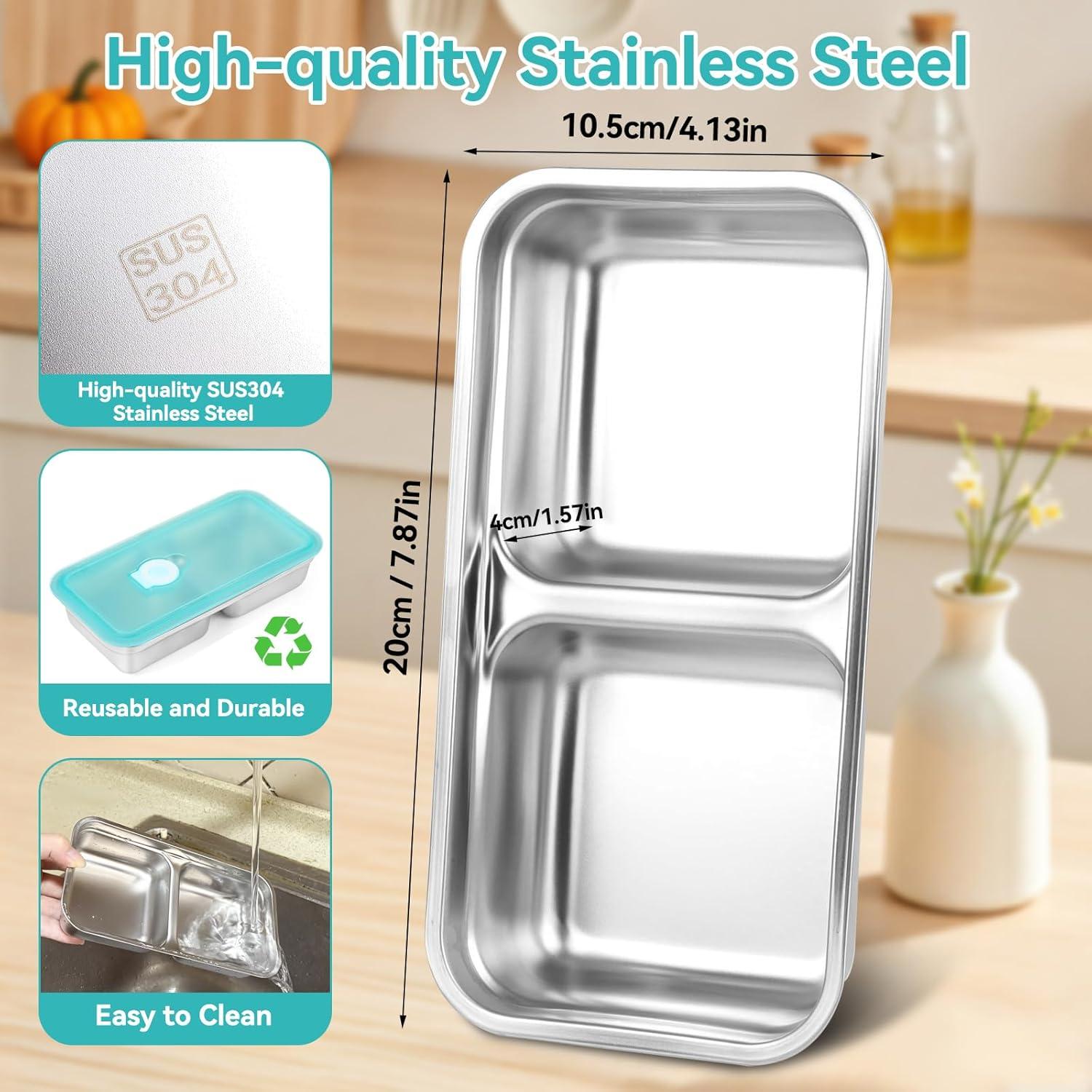 Contenedores de Aperitivos Reutilizables Dulce Chocolate Bonito 2 Pzs