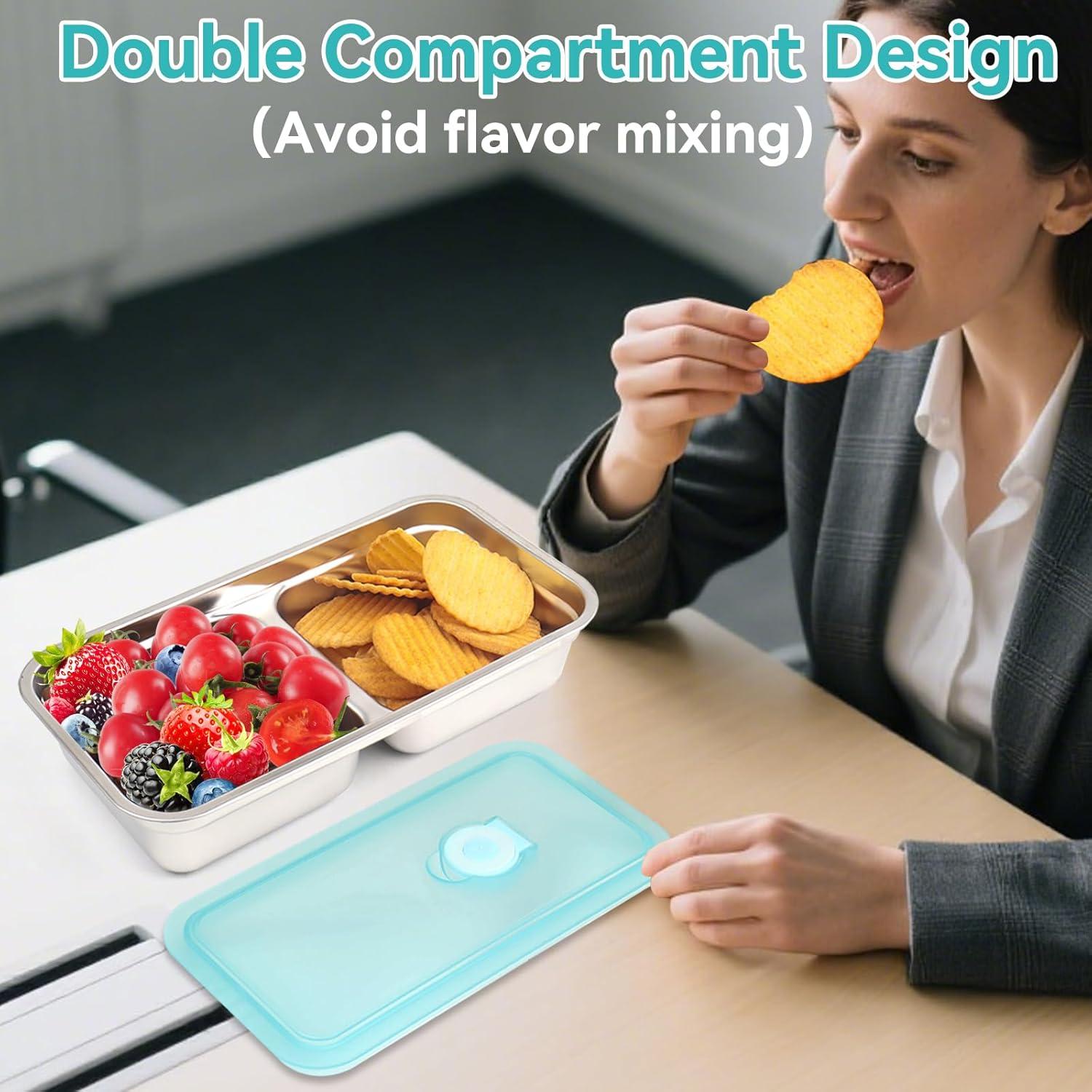 Contenedores de Aperitivos Reutilizables Dulce Chocolate Bonito 2 Pzs