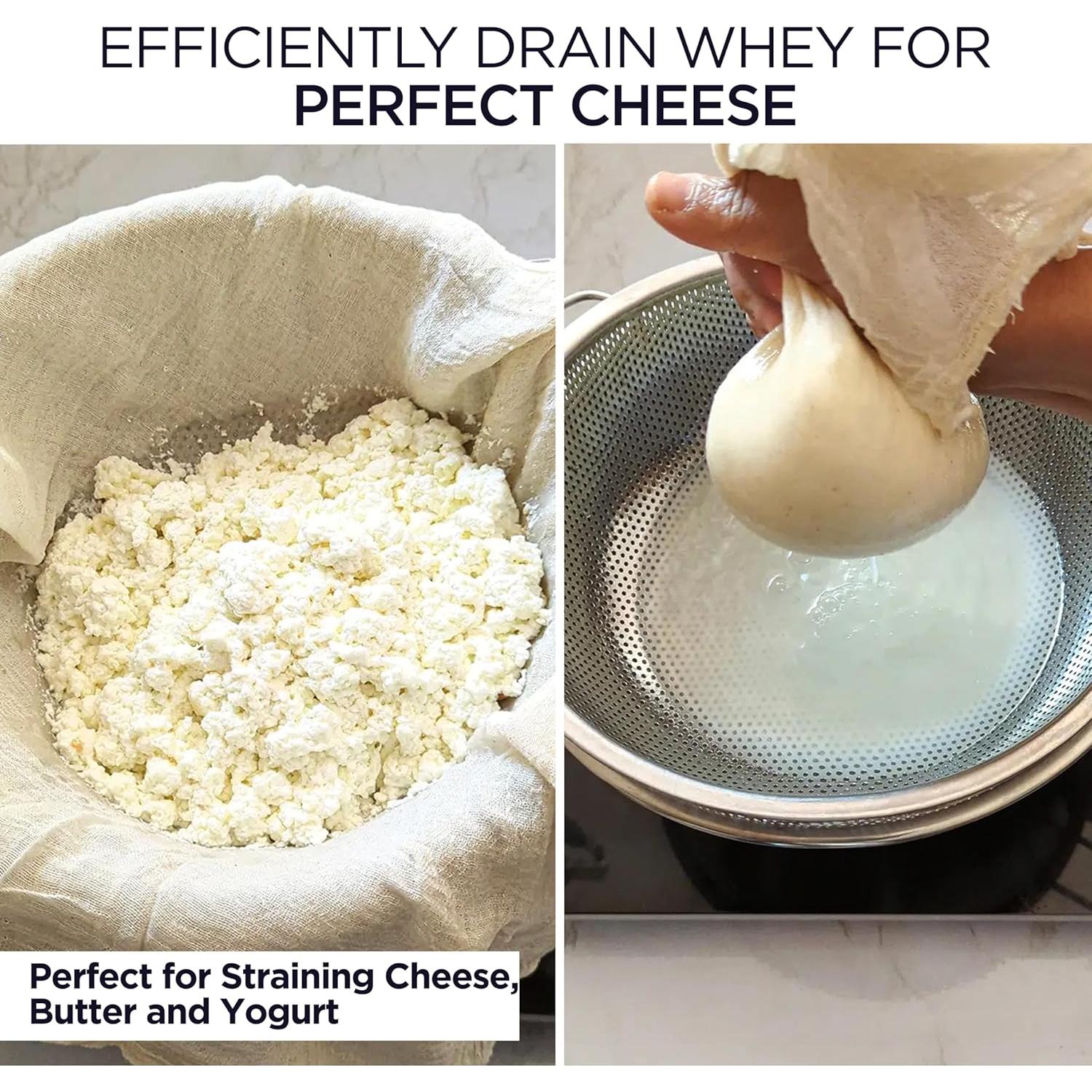 Paño de Queso Raajsee 100% Algodón Orgánico 1.4 m² Ultra Fino