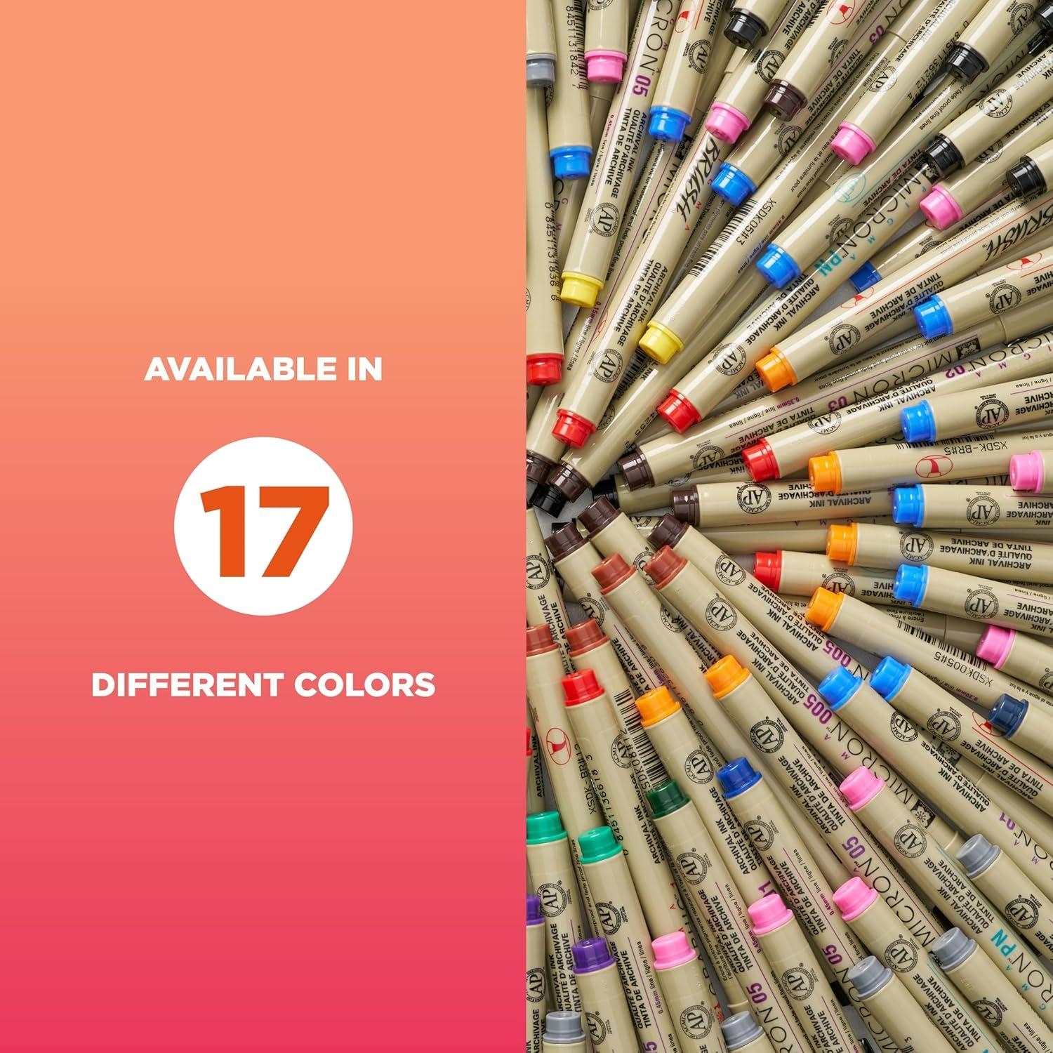 Plumas Pigma Micron Sakura - 8 Tintas Negras Archival