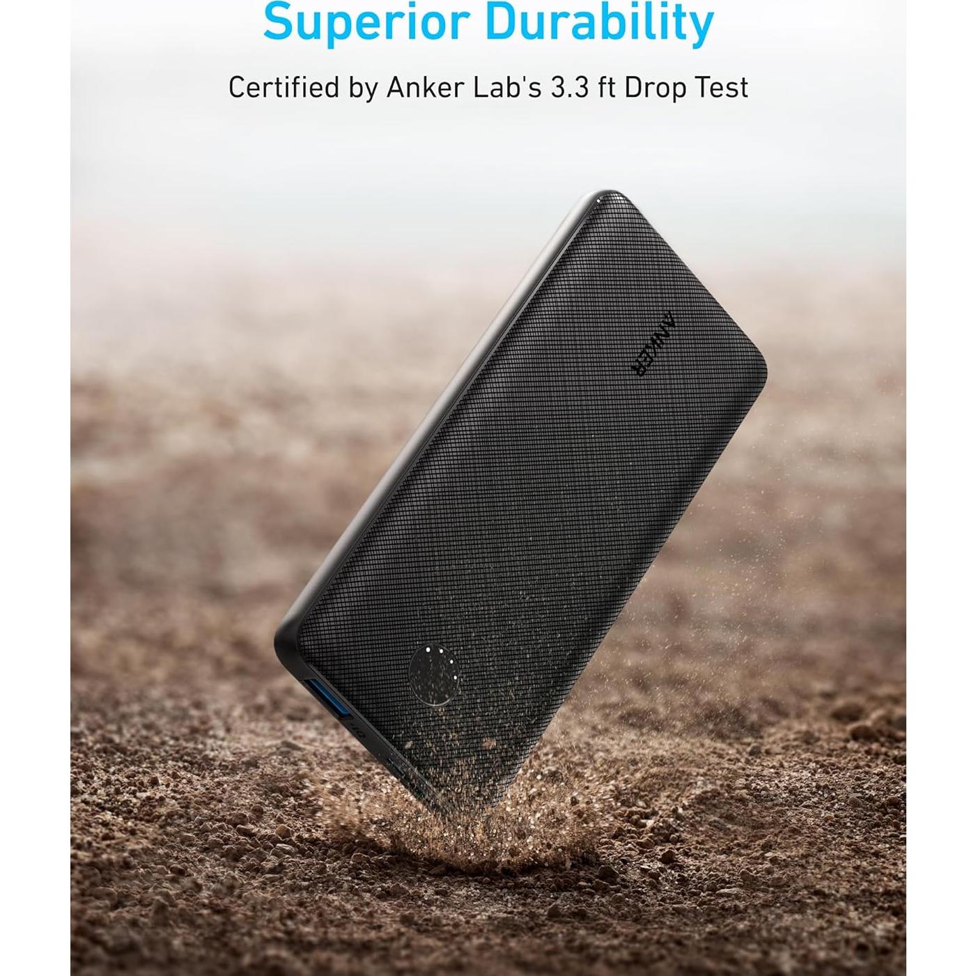 Batería Portátil Anker PowerCore 10000mAh USB-C Carga Rápida