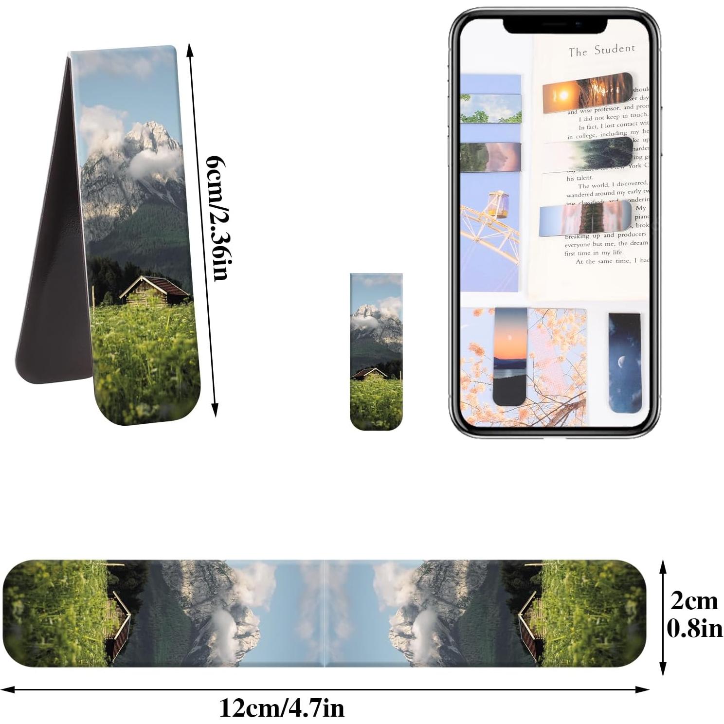 48 Pcs Marcadores de Libros Magnéticos WSICSE - 24 Estilos