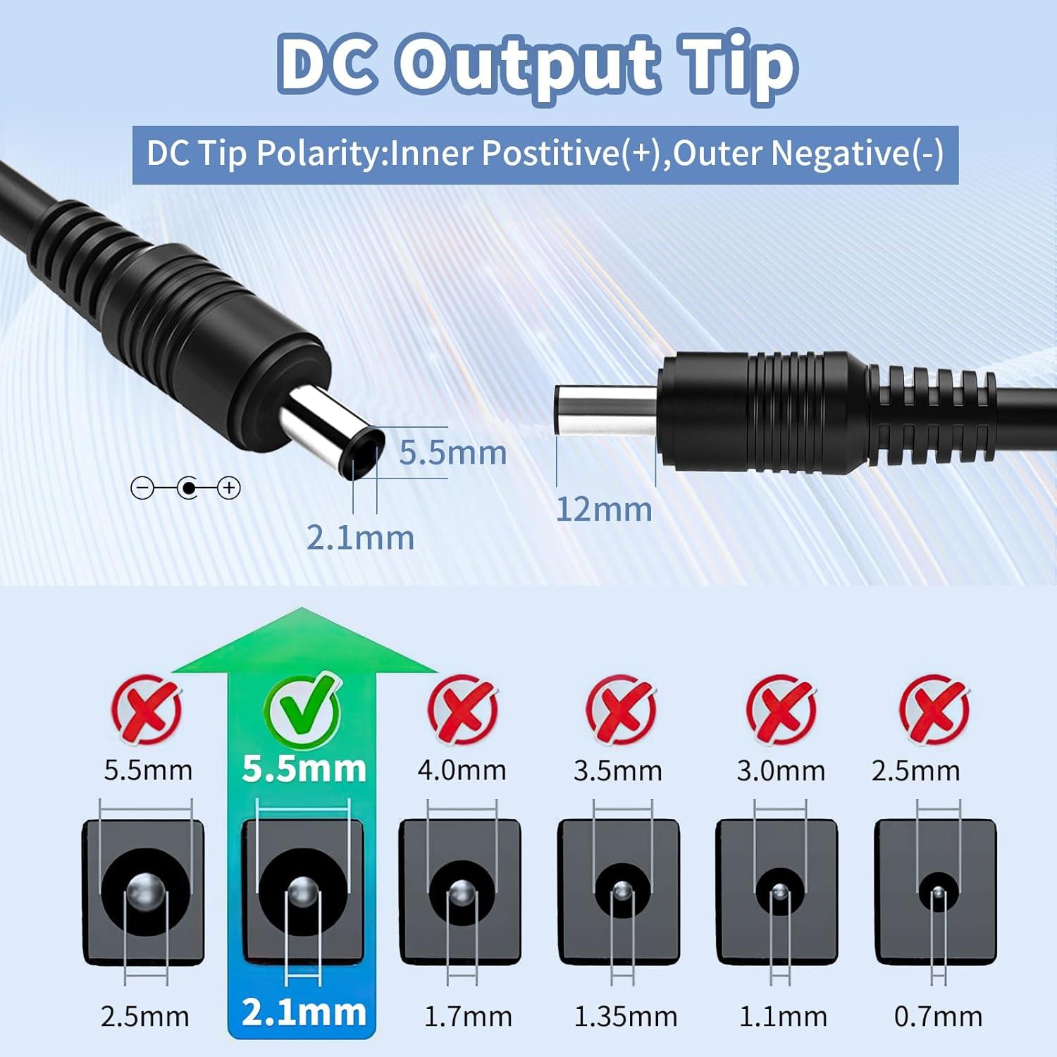 Fuente de Alimentación 12V 5A Waysse Adaptador AC DC 60W