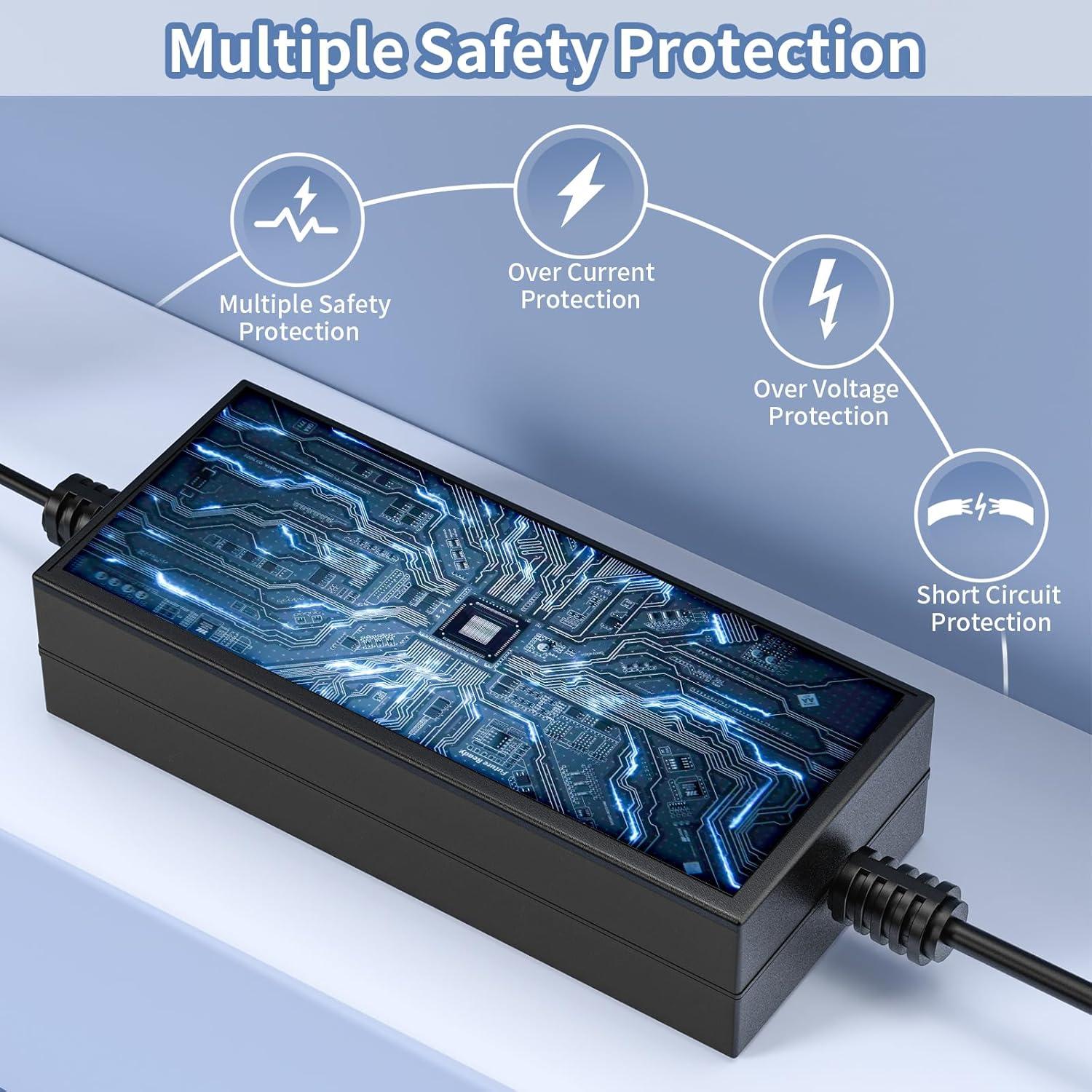 Fuente de Alimentación 12V 5A Waysse Adaptador AC DC 60W