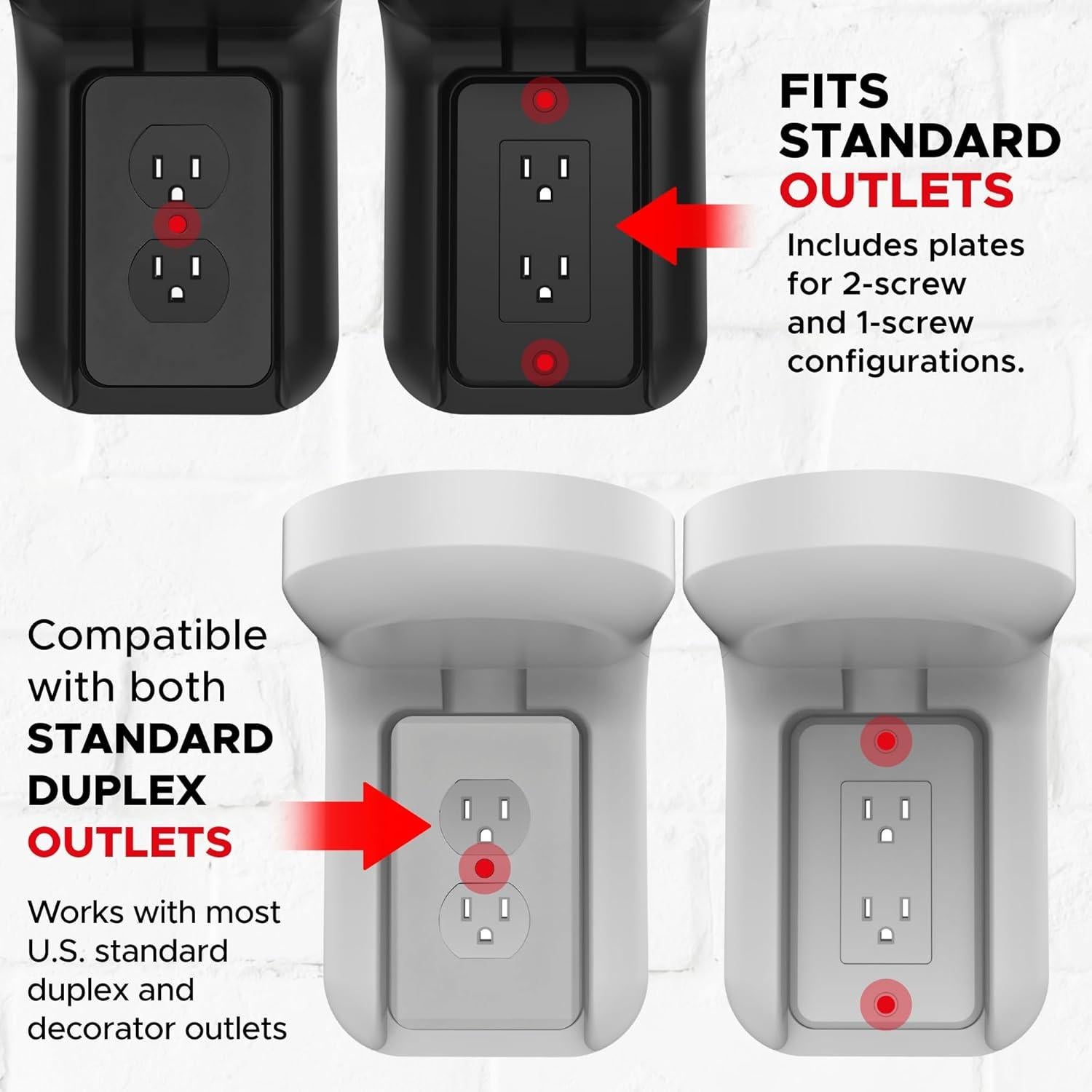 Soporte de Pared para Enchufe AC Soundbass ERA100 Negro