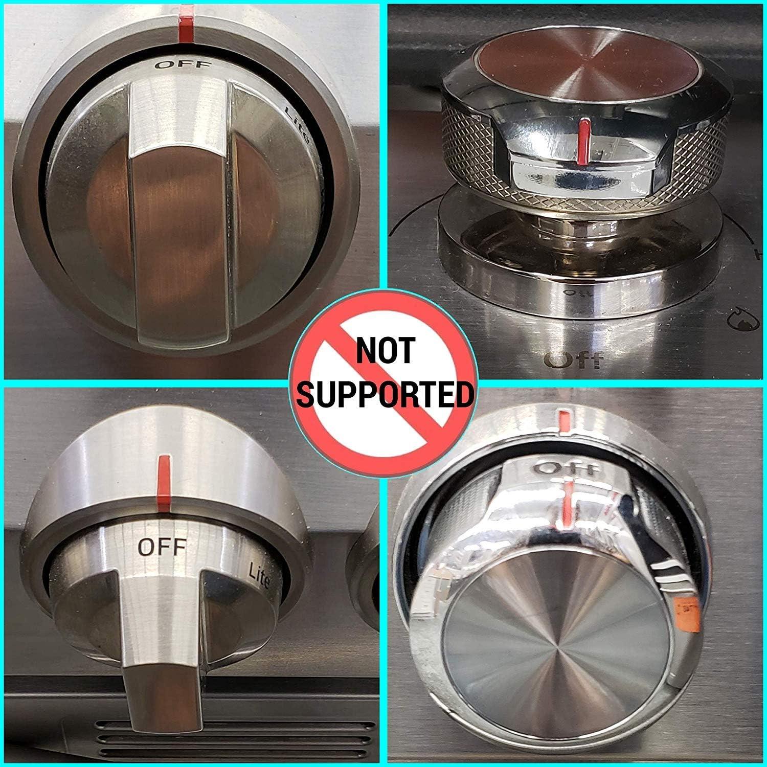 Cerraduras de Perilla de Estufa a Gas Vadiff - Seguridad Niños 5 Pzas