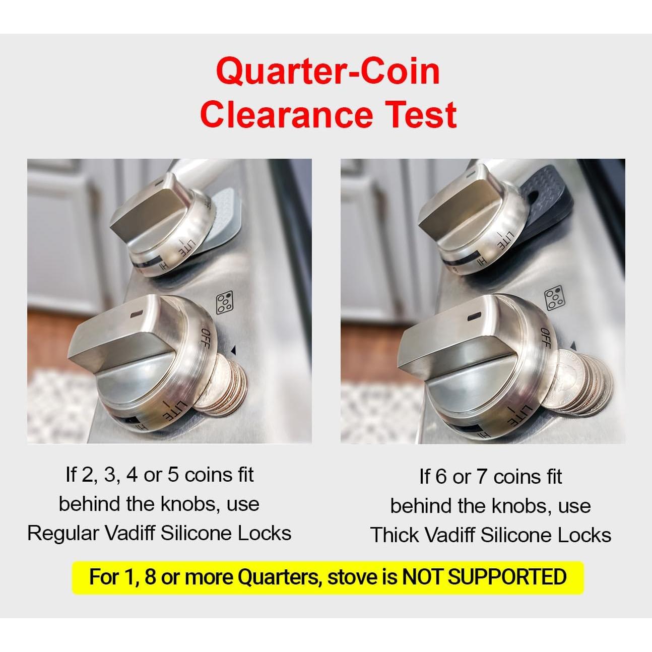 Cerraduras de Perilla de Estufa a Gas Vadiff - Seguridad Niños 5 Pzas