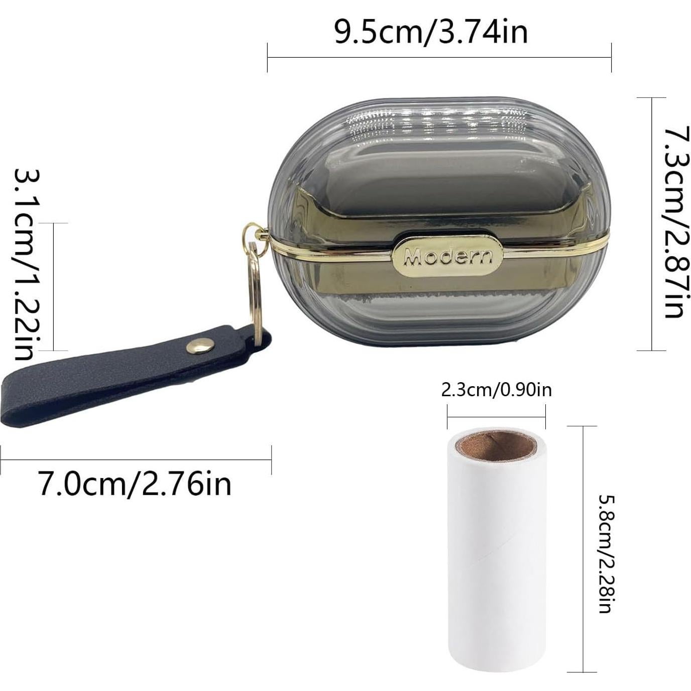 Rodillo de Pelusa Doble Cara ZHU YU CHUN Gris con 7 Rellenos