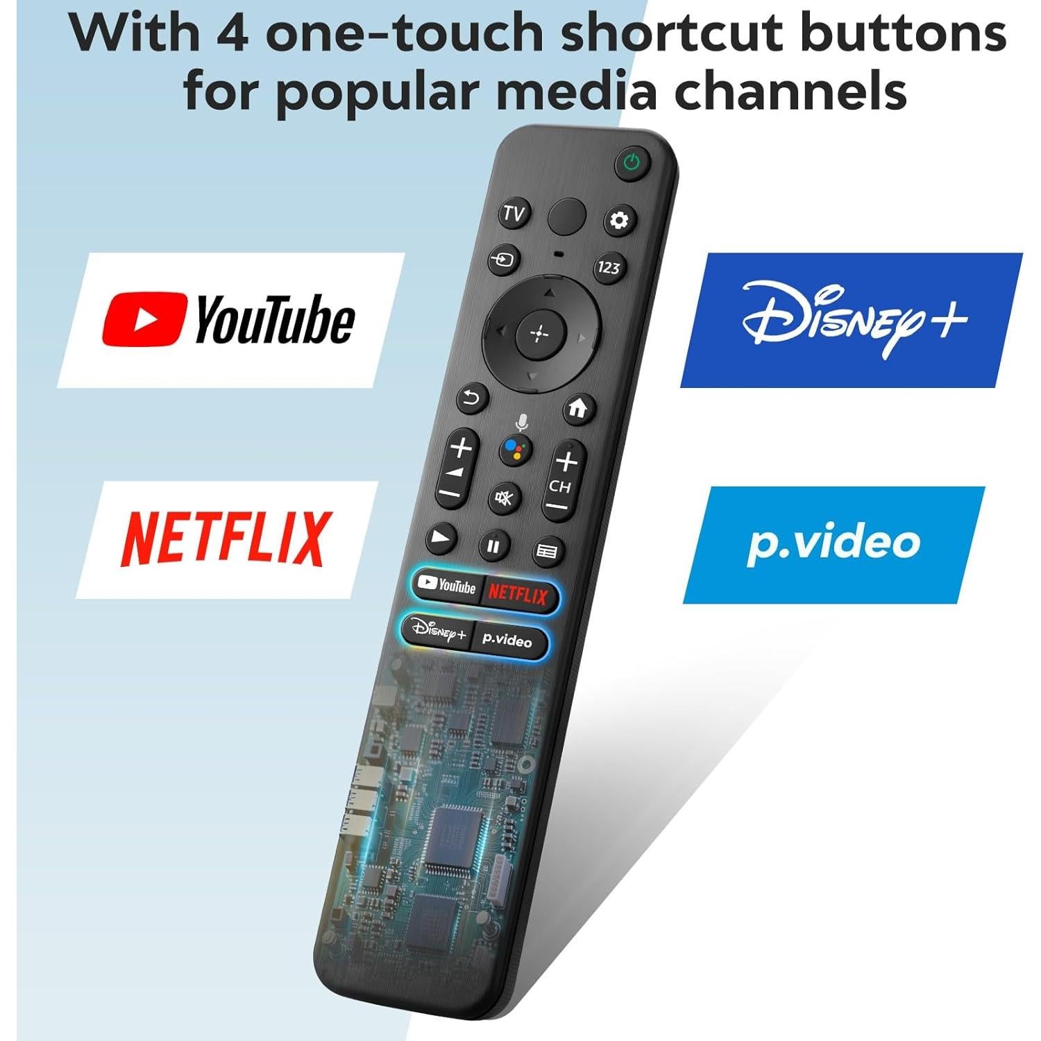 Control Remoto de Voz YOSUN para Sony Bravia Smart TV