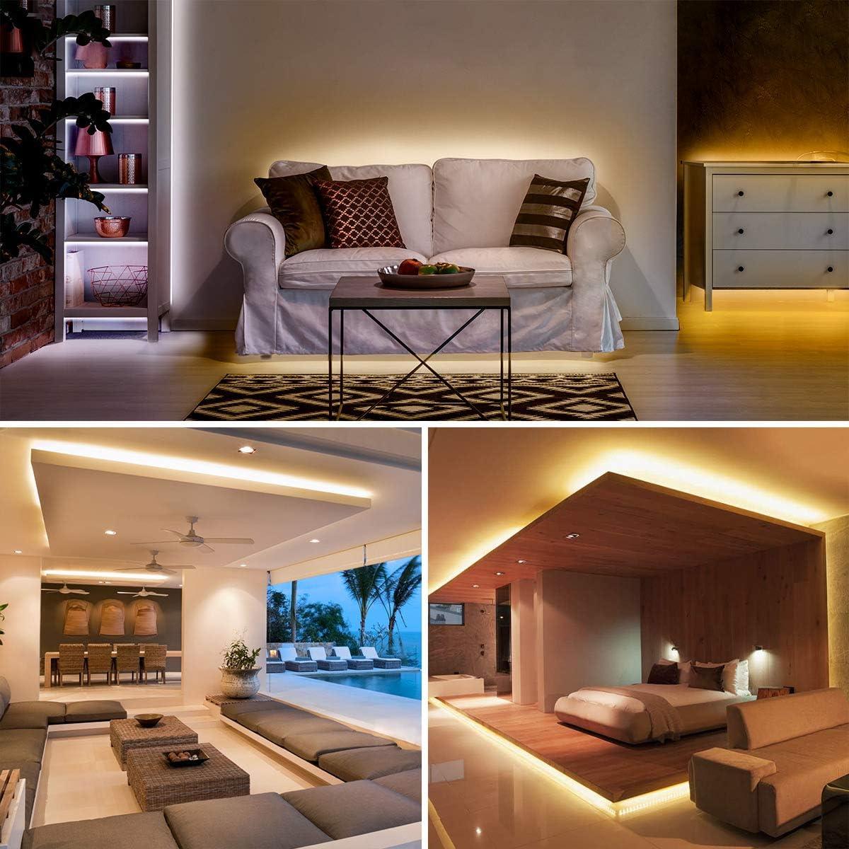 Tira de Luz LED Lepro 5m Regulable Blanco Ajustable 300 LEDs