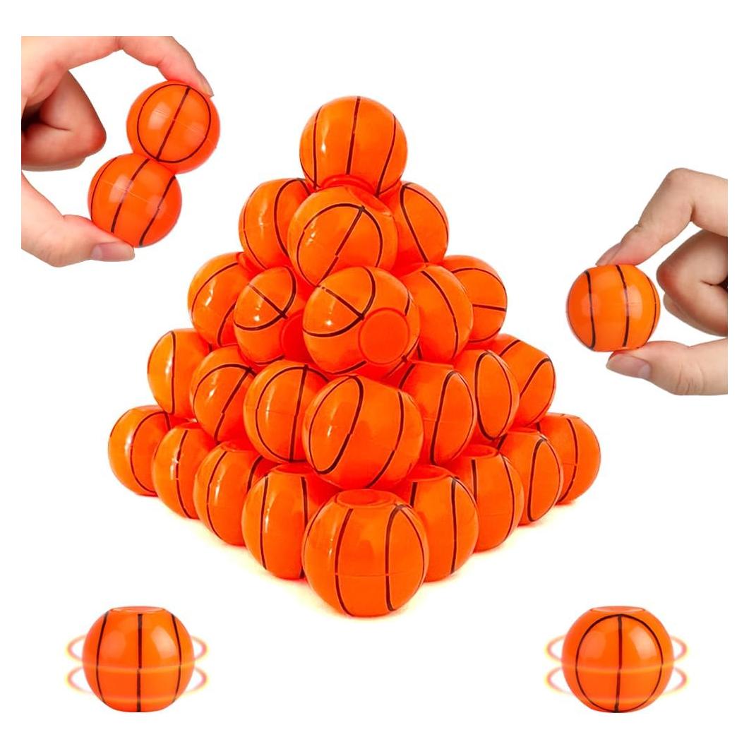 Paquete de 42 Juguetes Antiestrés Baloncesto JYXT 20.3x12.7cm