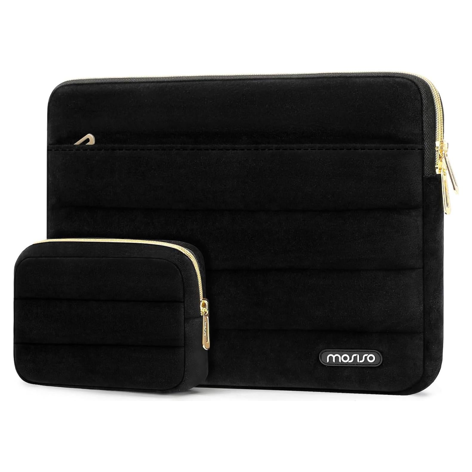 Funda para Laptop 13.3" MOSISO Negra Ultra Suave con Bolsa