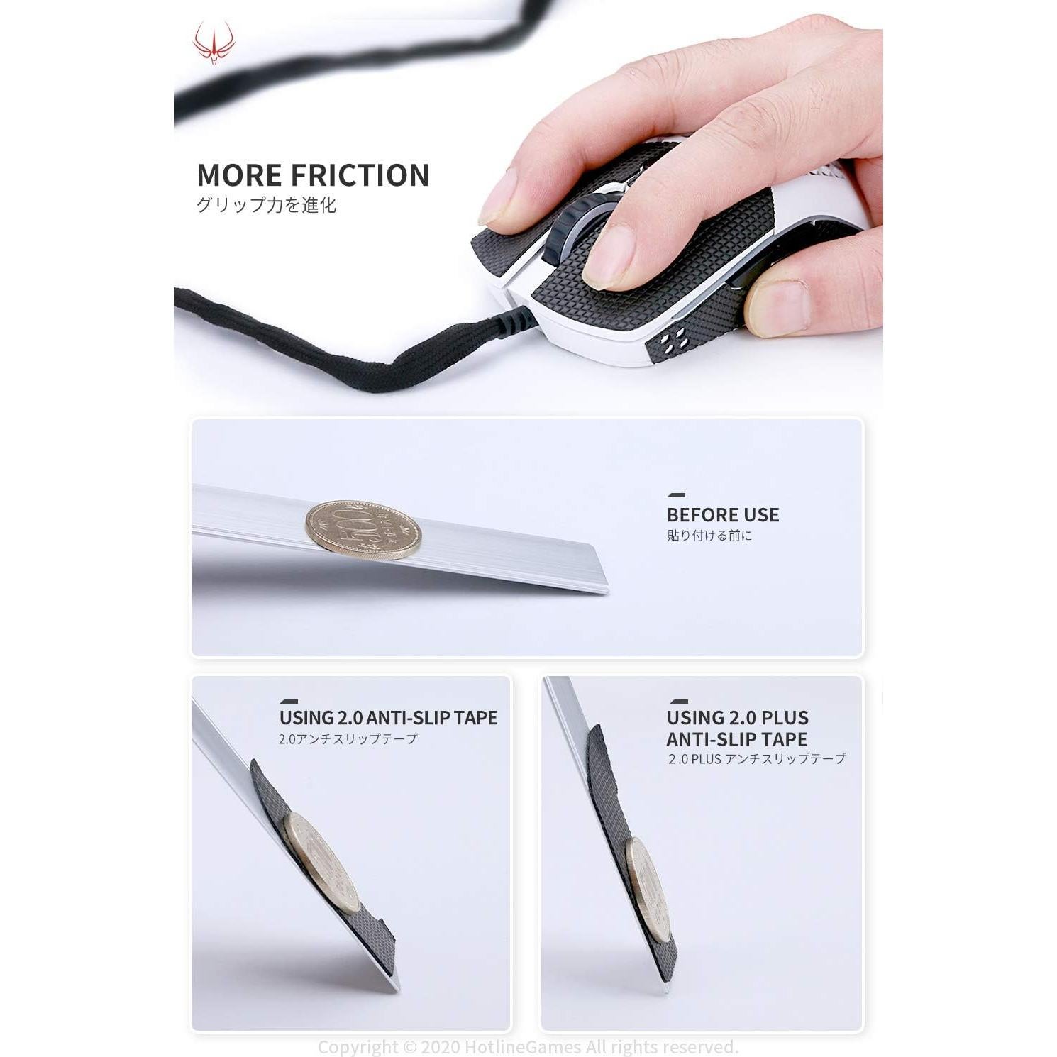 Cinta Antideslizante Hotline Games 2.0 Plus para Razer Basilisk