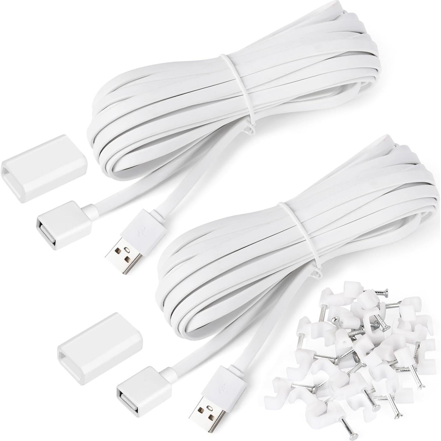 Paquete de 2 Cables de Extensión USB 7.5m Goldtime para WYZE Cam