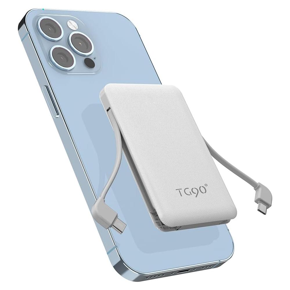 Banco de Poder 6000mAh TG90° Cargador Portátil Blanco