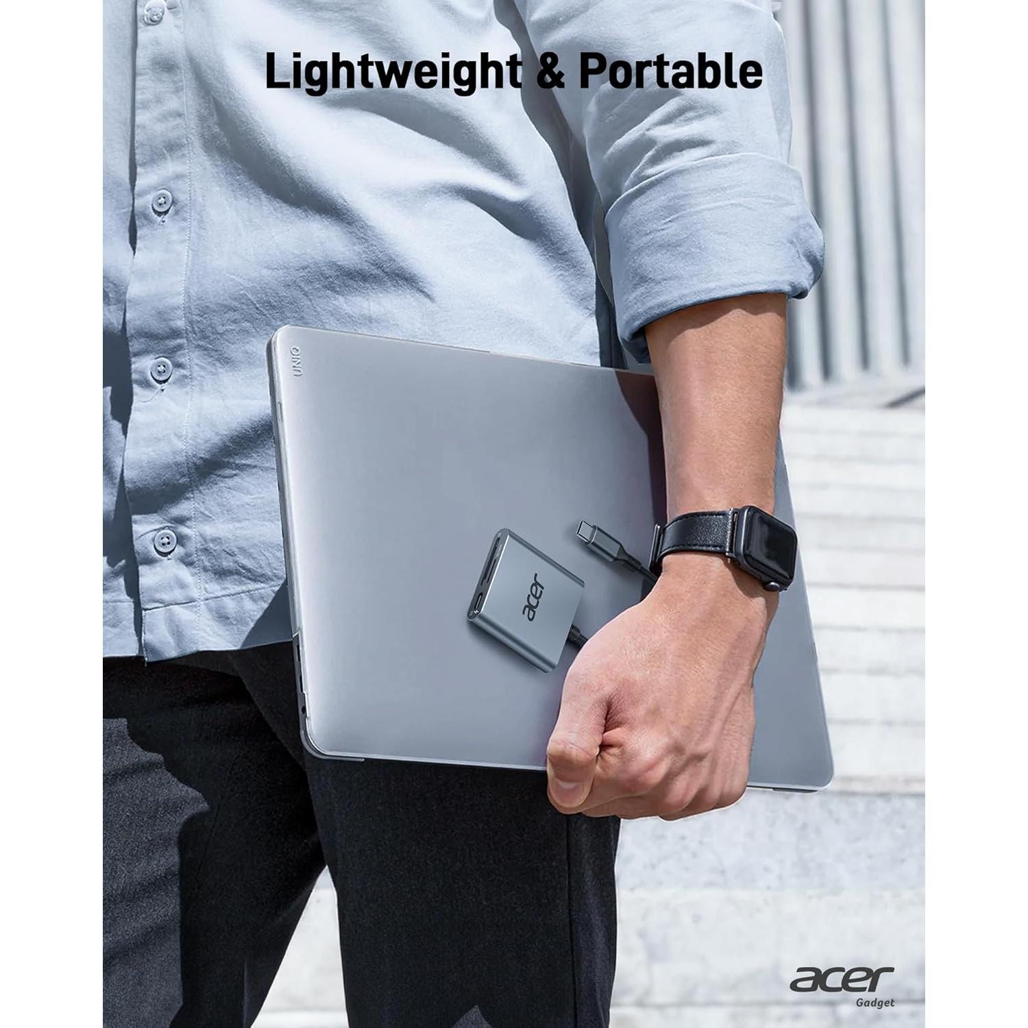 Lector de Tarjetas Acer ODK450 USB-C 4.0 Doble Ranura 100W