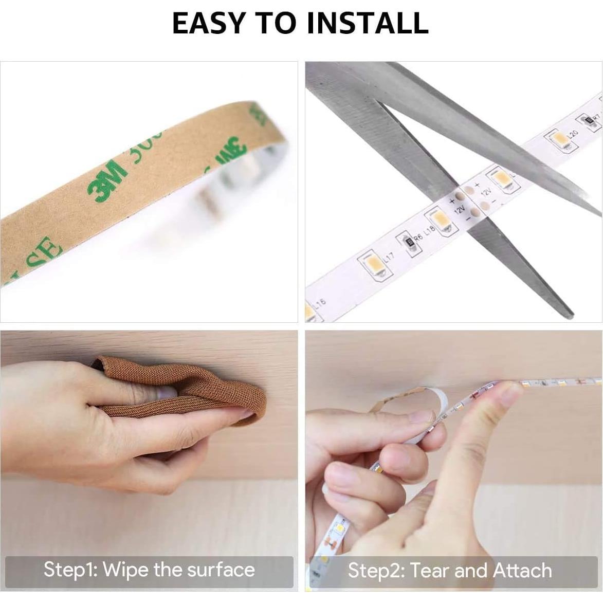 Tira LED 5m Lepro 12V Blanco Cálido 3000K SMD 2835