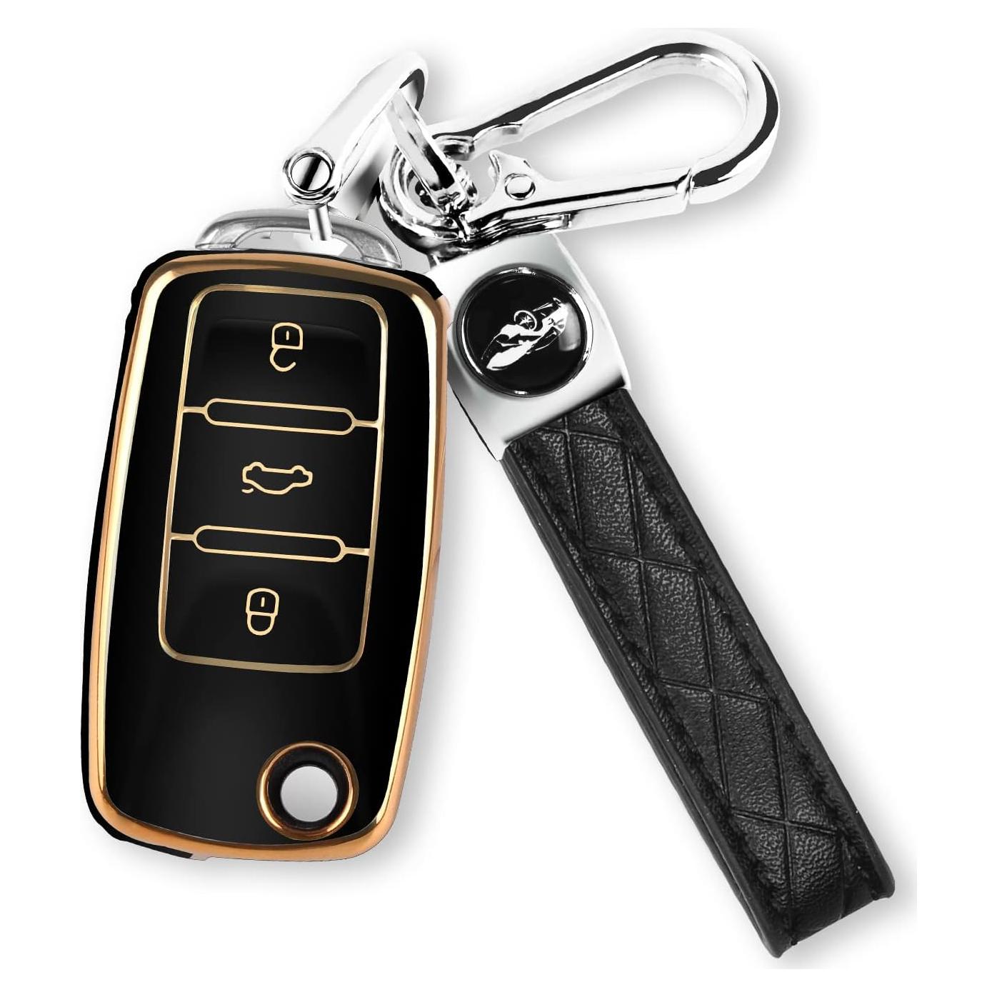 Funda de Llave MILD EAST para VW Beetle Jetta Passat Tiguan Negro