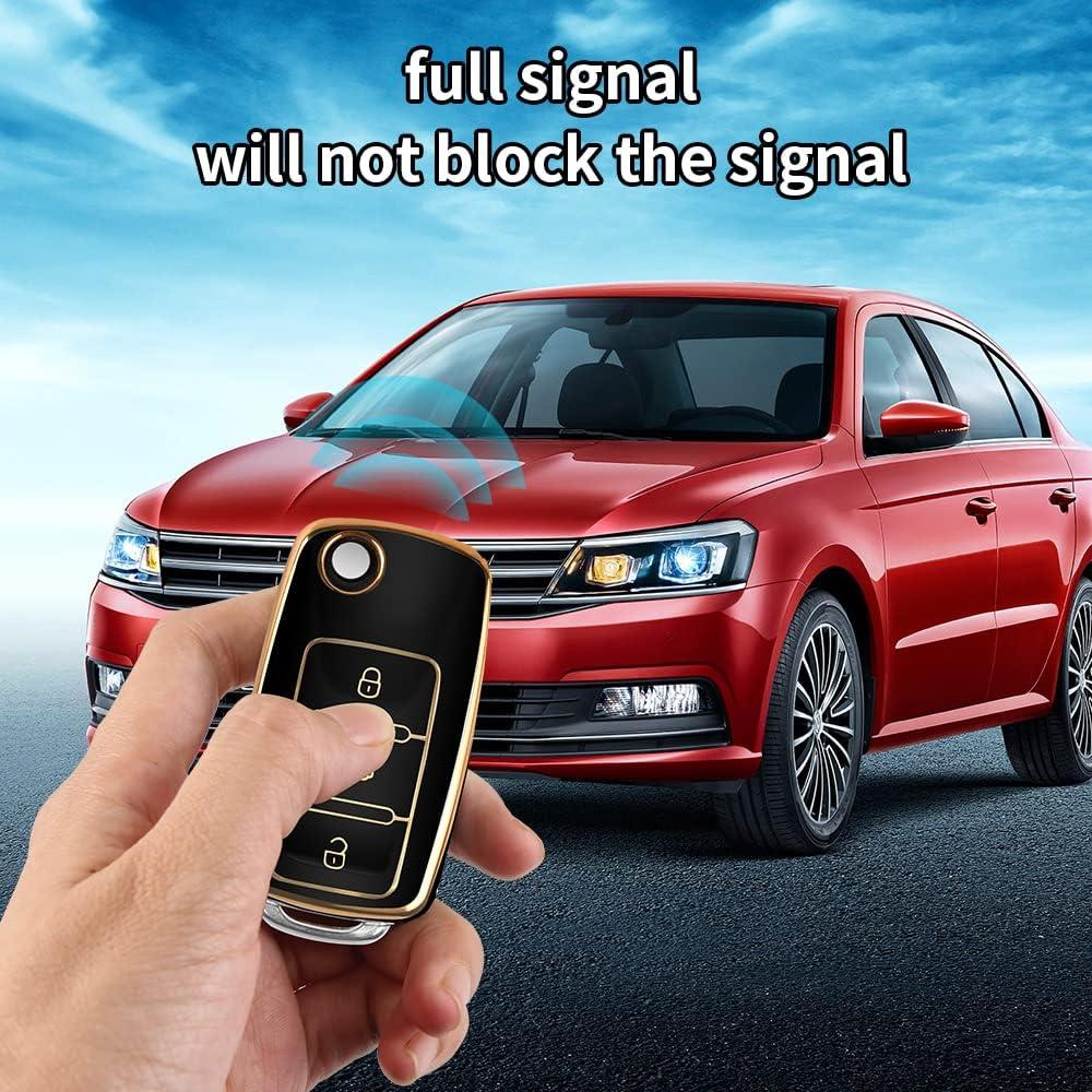 Funda de Llave MILD EAST para VW Beetle Jetta Passat Tiguan Negro