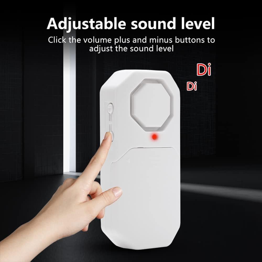 Alarma Inalámbrica de Puerta y Ventana Evernary 4 Sensores 2 Remotos