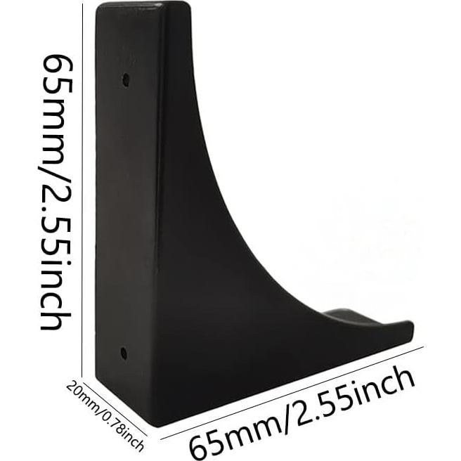 Protectores de Esquinas Metálicos Sutfmwe Negros - Paquete de 4