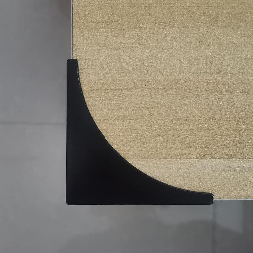 Protectores de Esquinas Metálicos Sutfmwe Negros - Paquete de 4