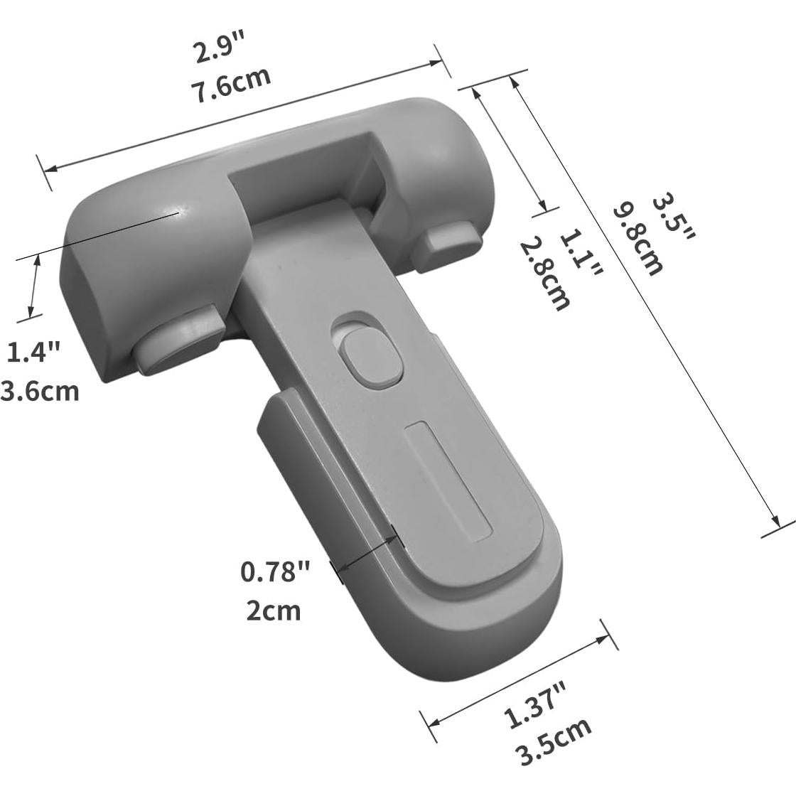 Pestillo de Seguridad para Refrigerador Qinzcp Gris 1pc